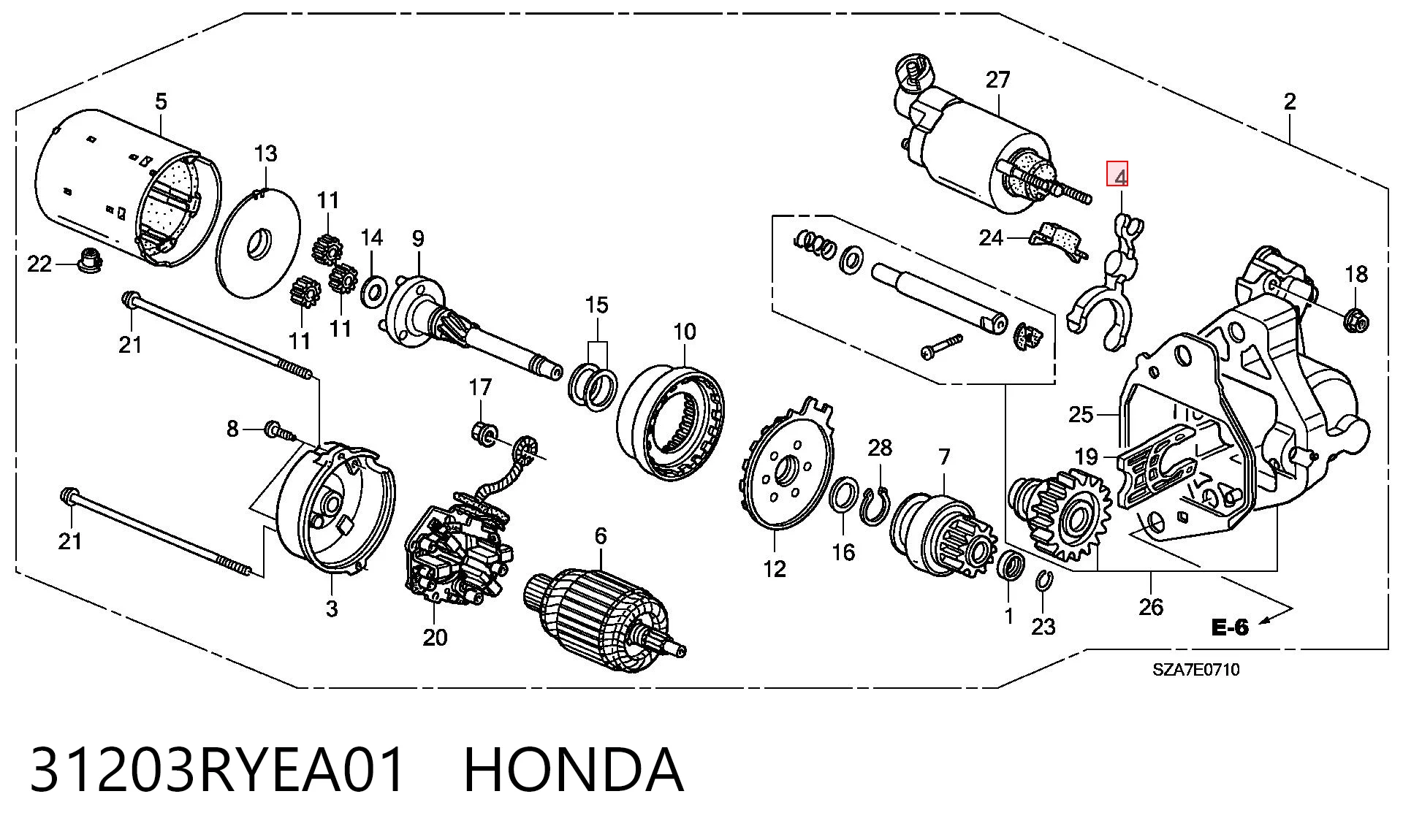 31203RYEA01 Honda 