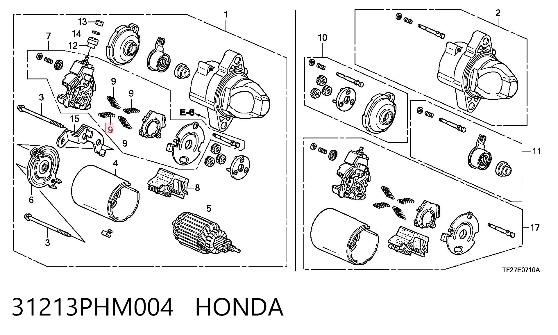 31213PHM004 Honda 
