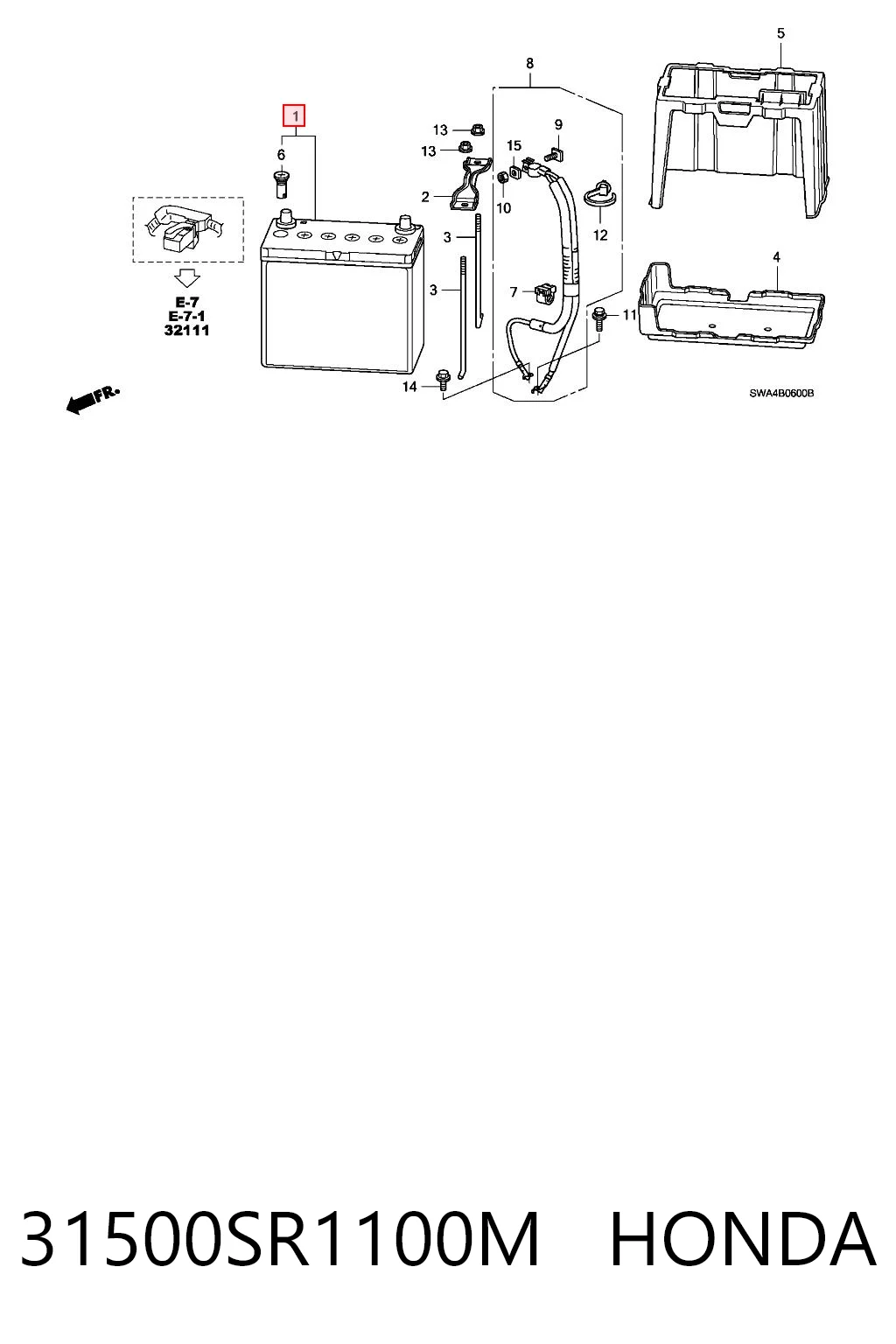 31500SR1100M Honda