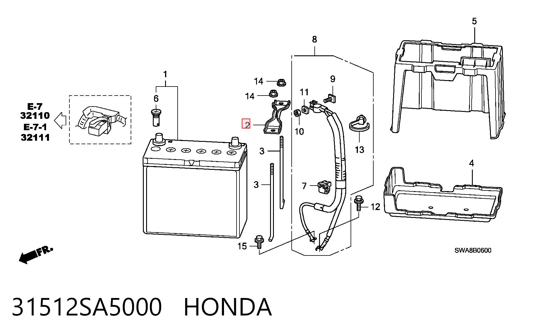 31512SA5000 Honda 