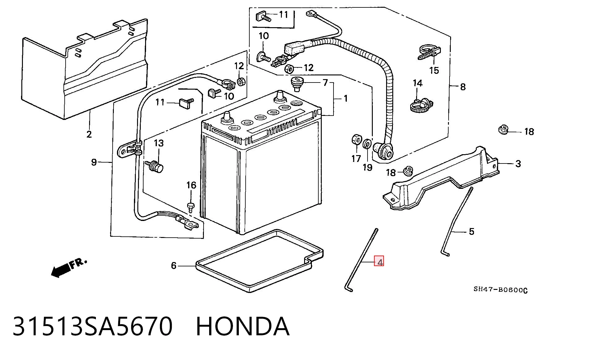 31513SA5670 Honda 
