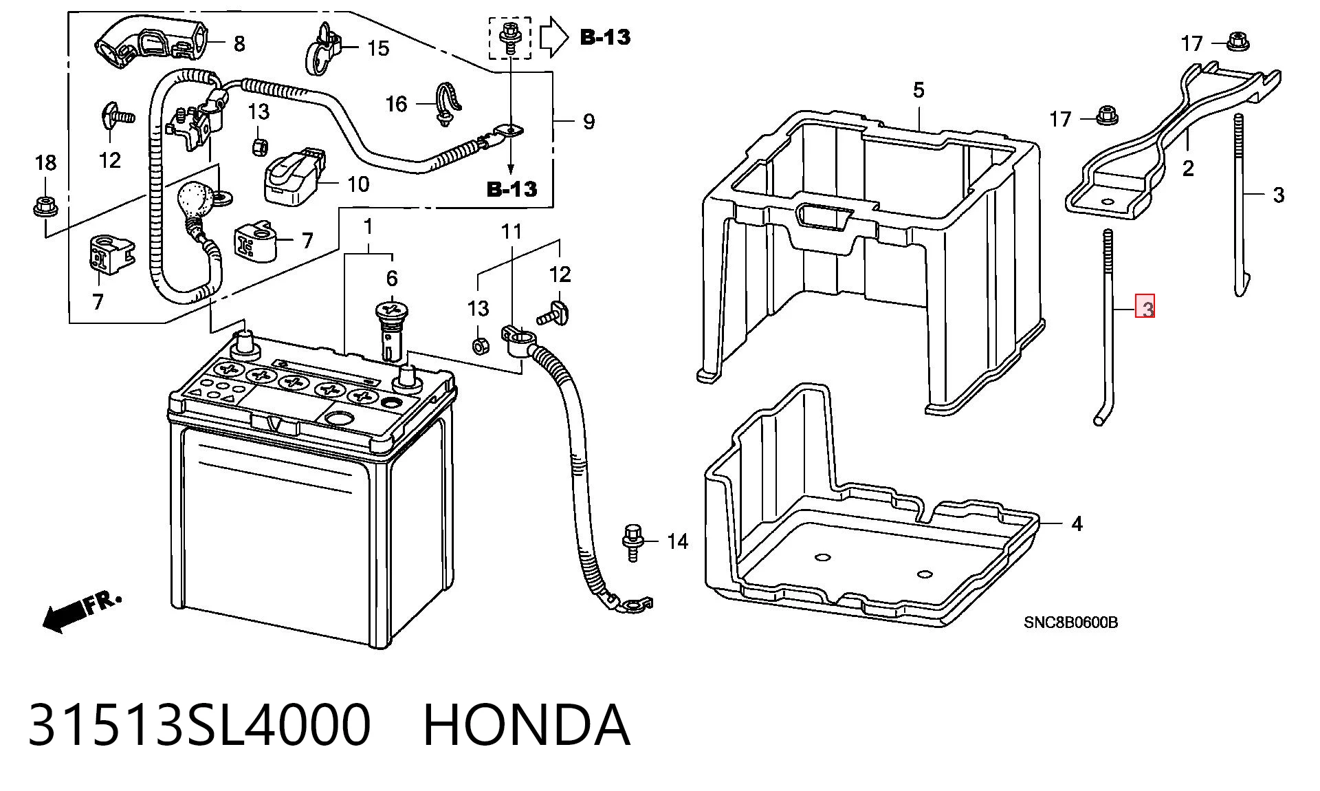 31513SL4000 Honda 