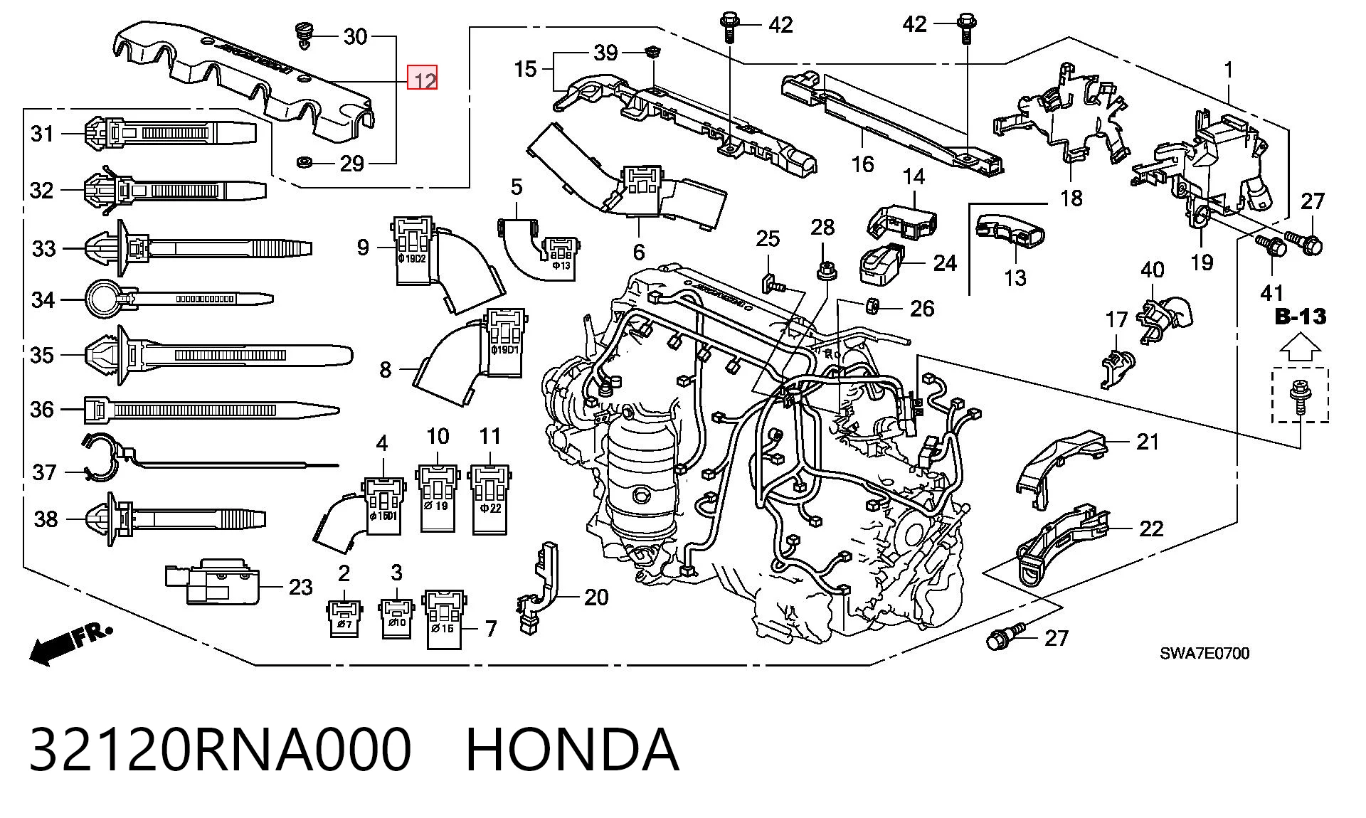 32120RNA000 Honda 