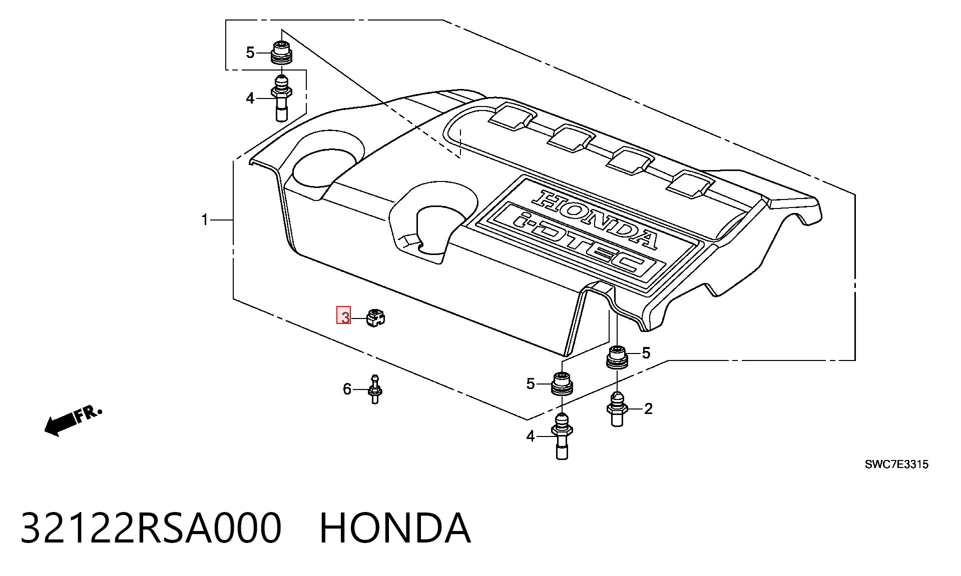 32122RSA000 Honda 