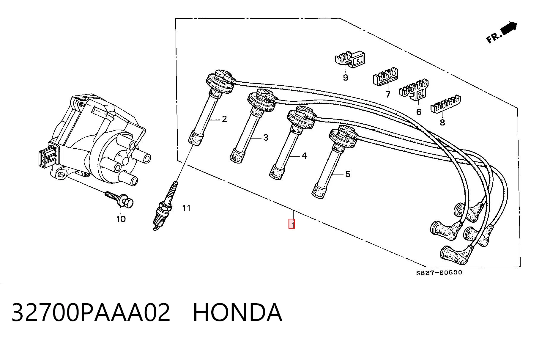 32700PAAA02 Honda Проводи високовольтні