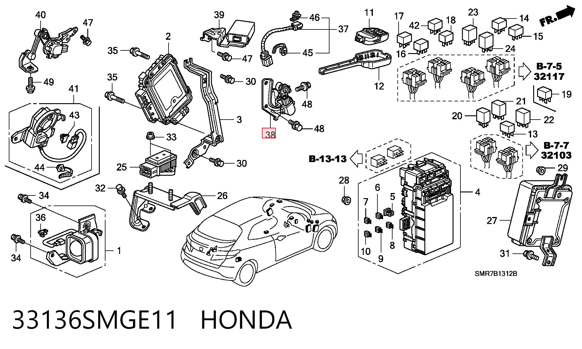 33136SMGE11 Honda 