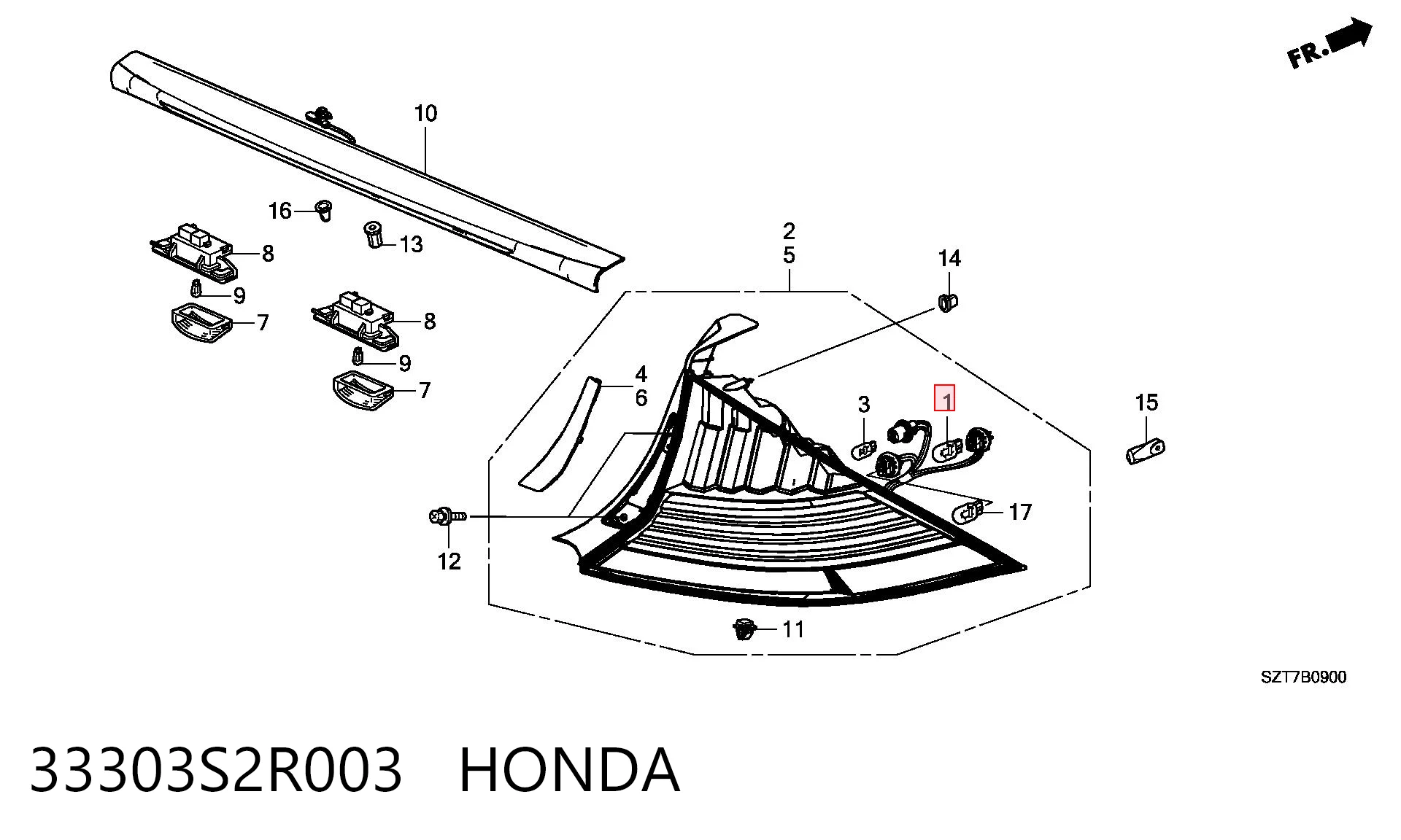 33303S2R003 Honda 