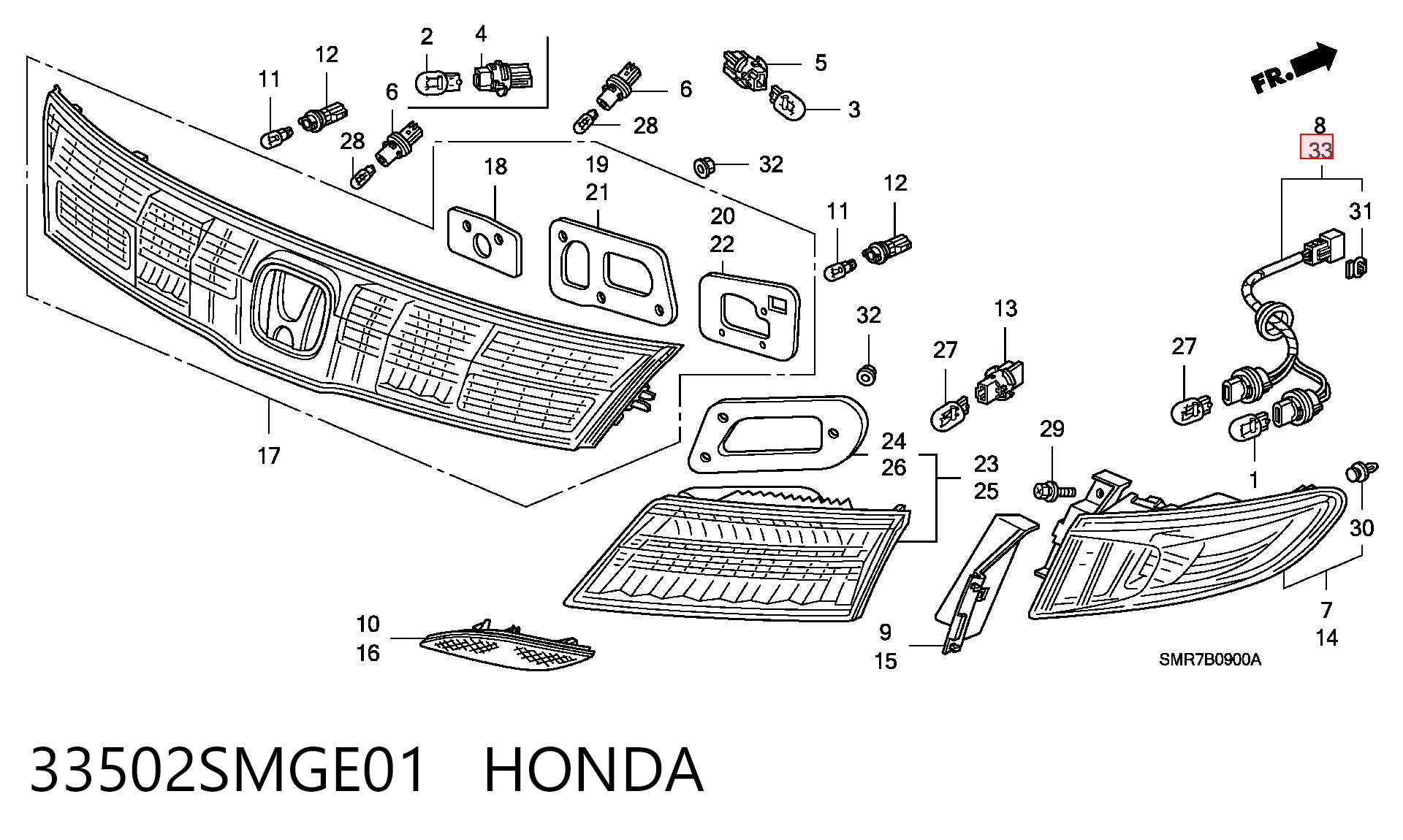 33502SMGE01 Honda