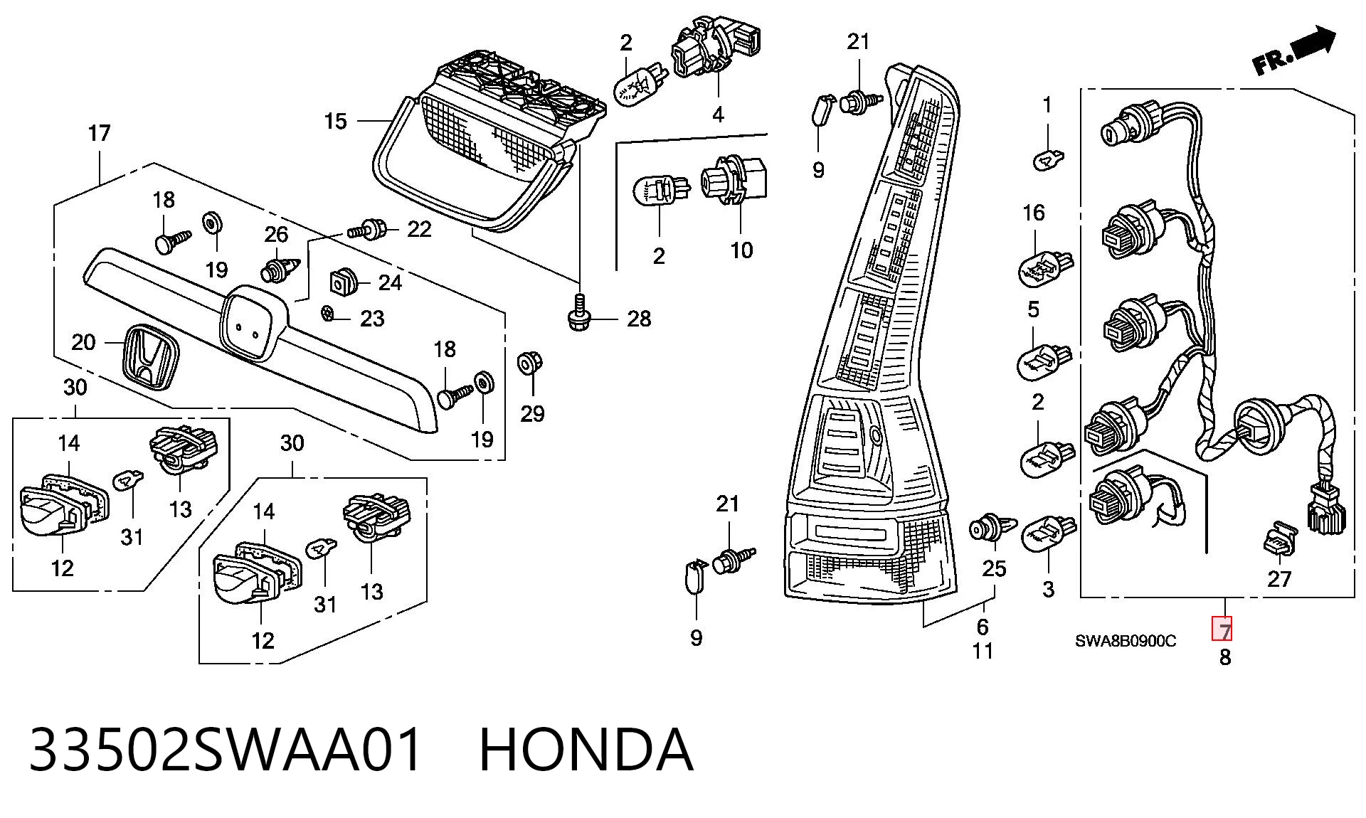 33502SWAA01 Honda 