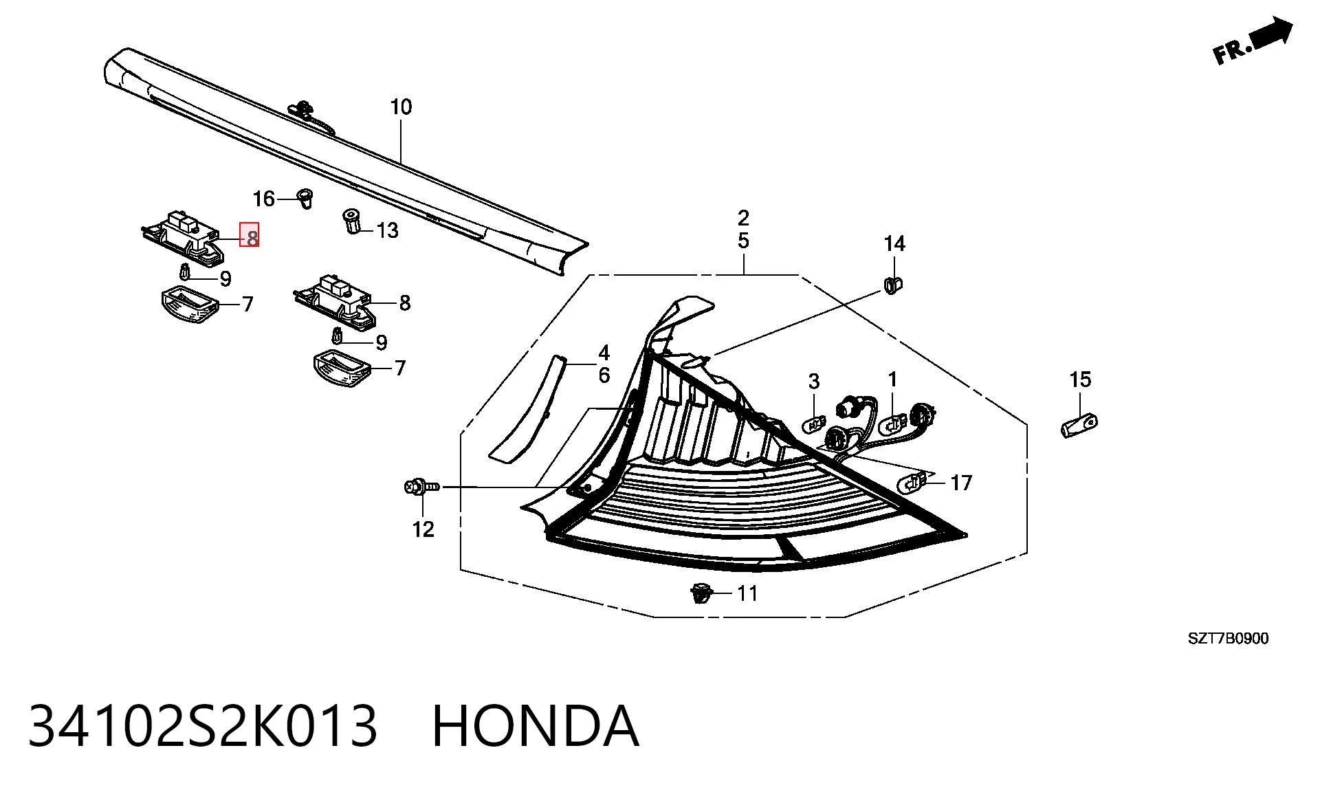 34102S2K013 Honda 
