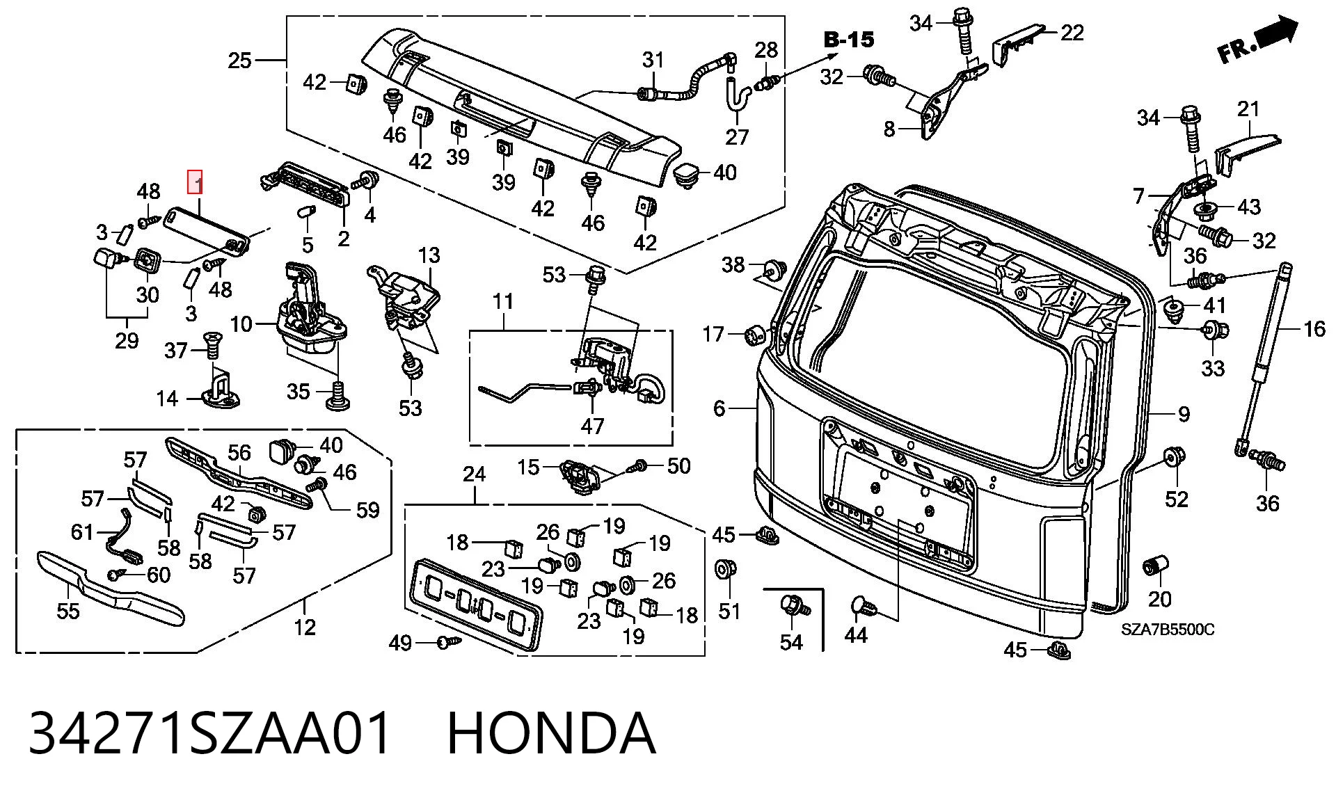 34271SZAA01 Honda 