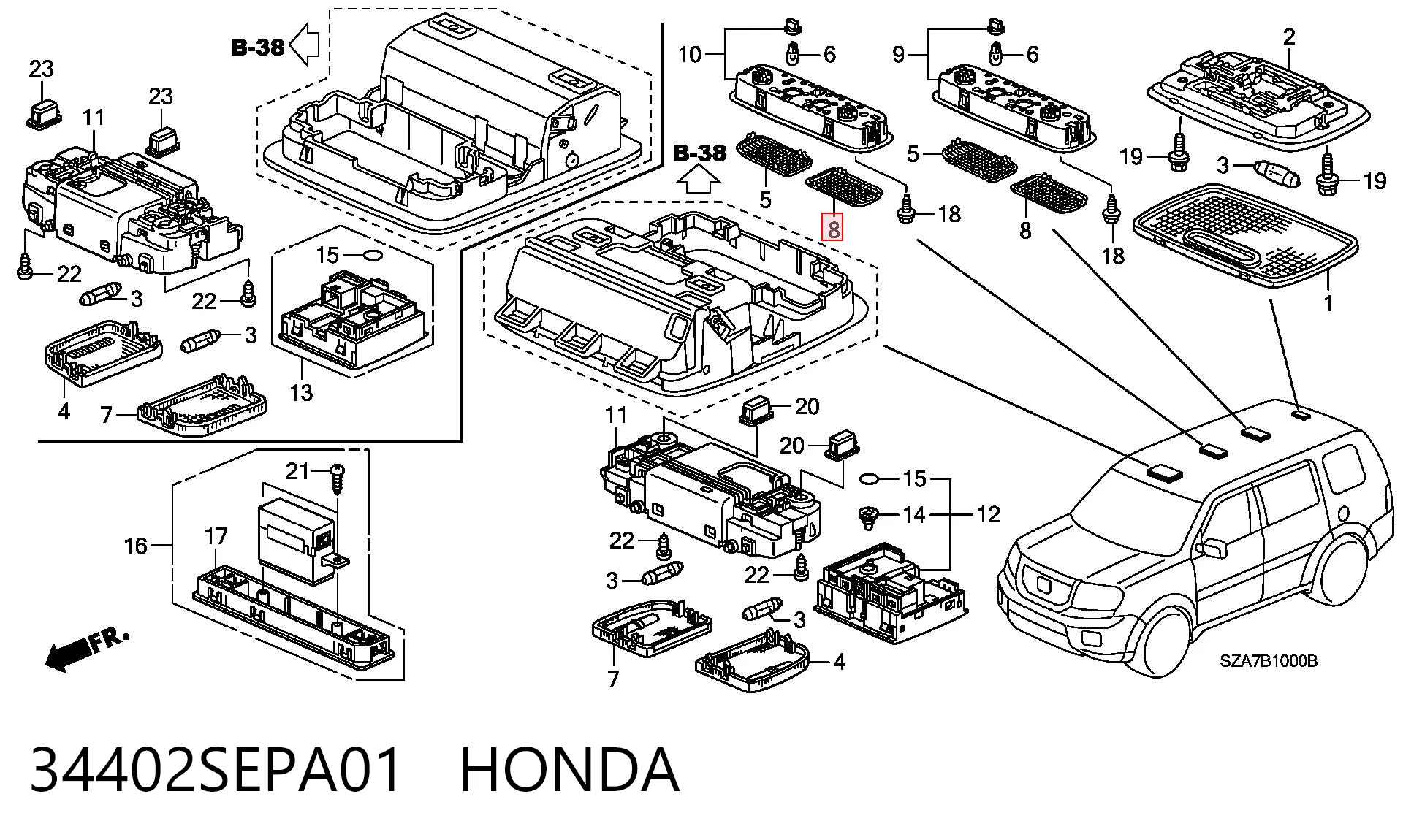 34402SEPA01 Honda 