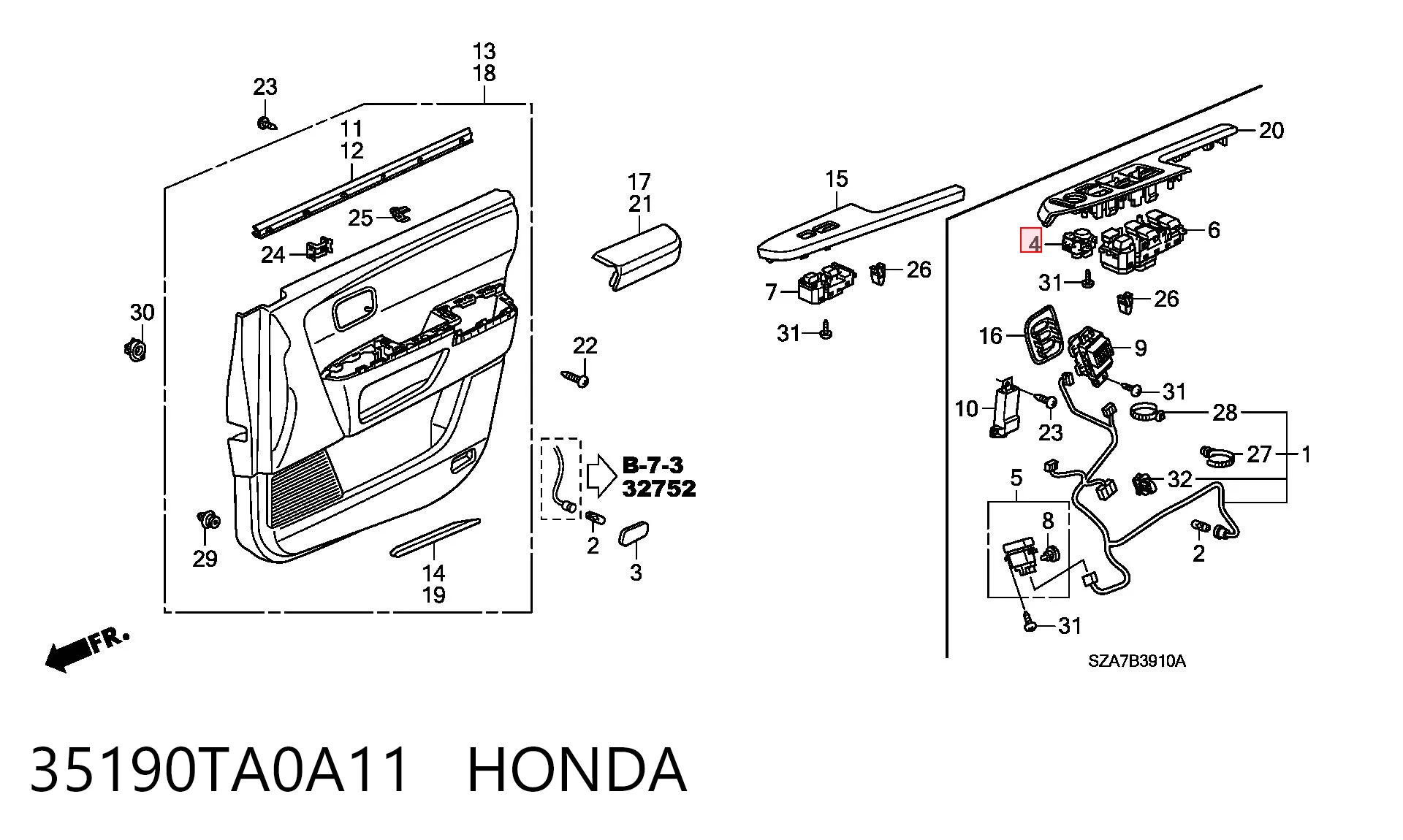 35190TA0A11 Honda 