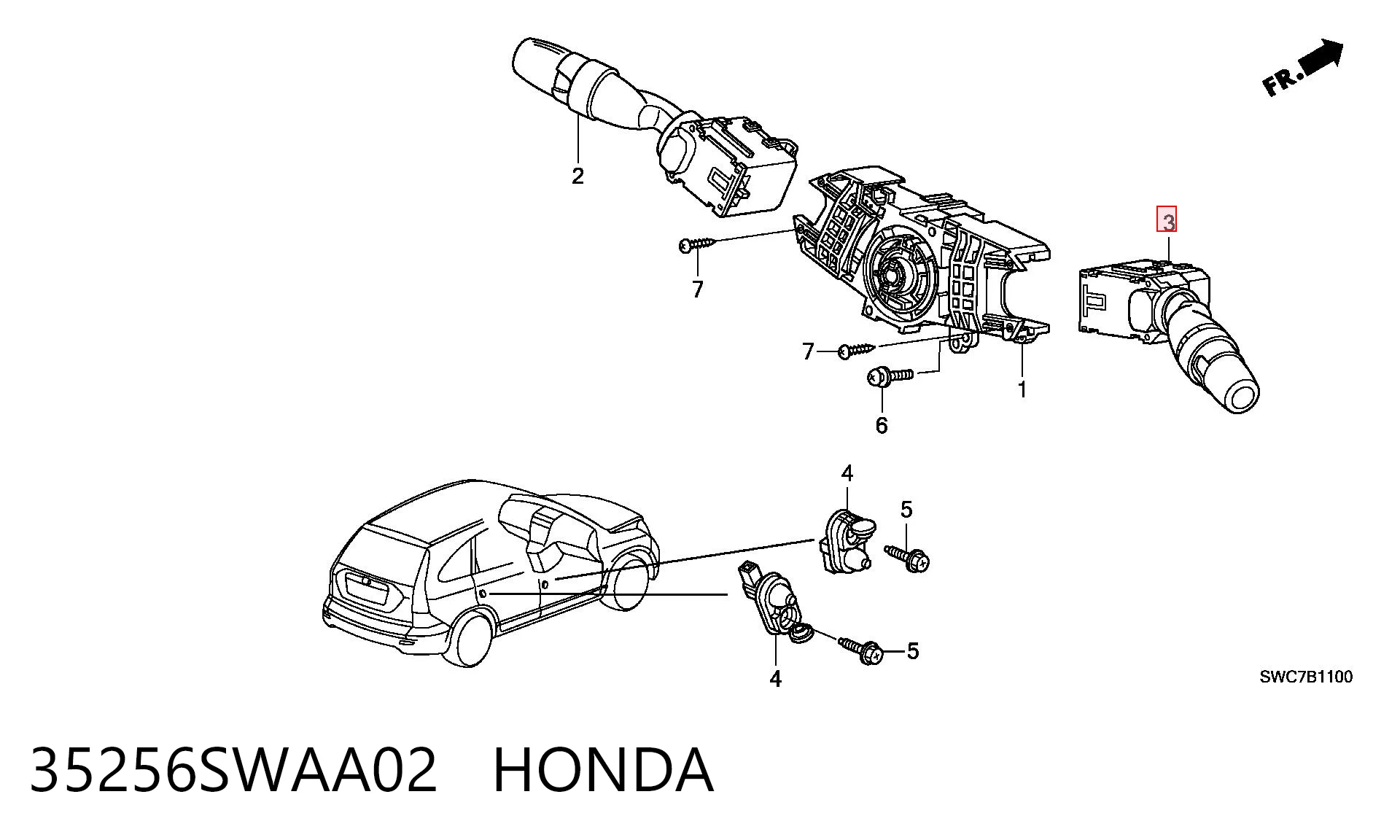 35256SWAA02 Honda Внутрішньосалонний фільтр