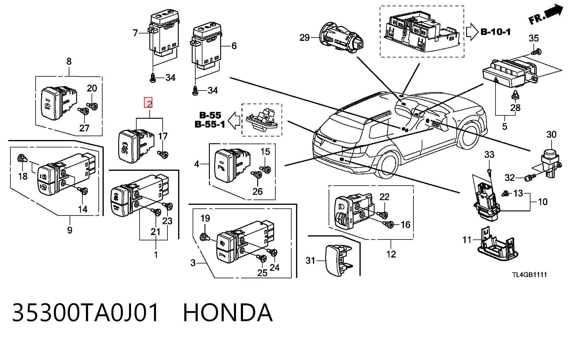 35300TA0J01 Honda 