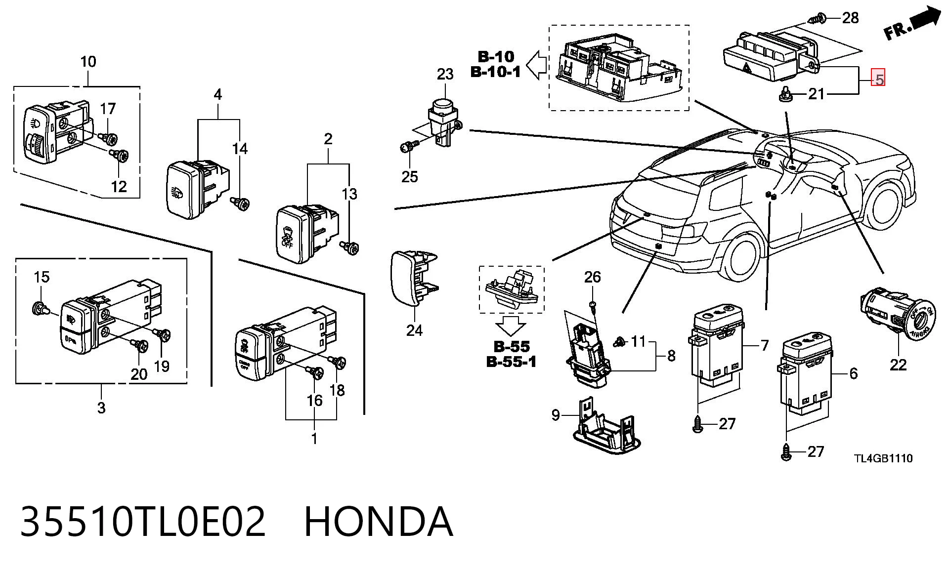 35510TL0E02 Honda 
