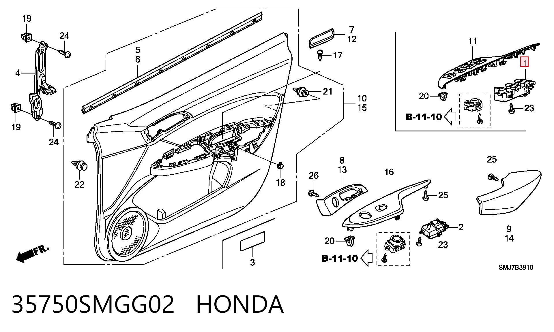  Honda 35750SMGG02 ціна, від 188.61 USD