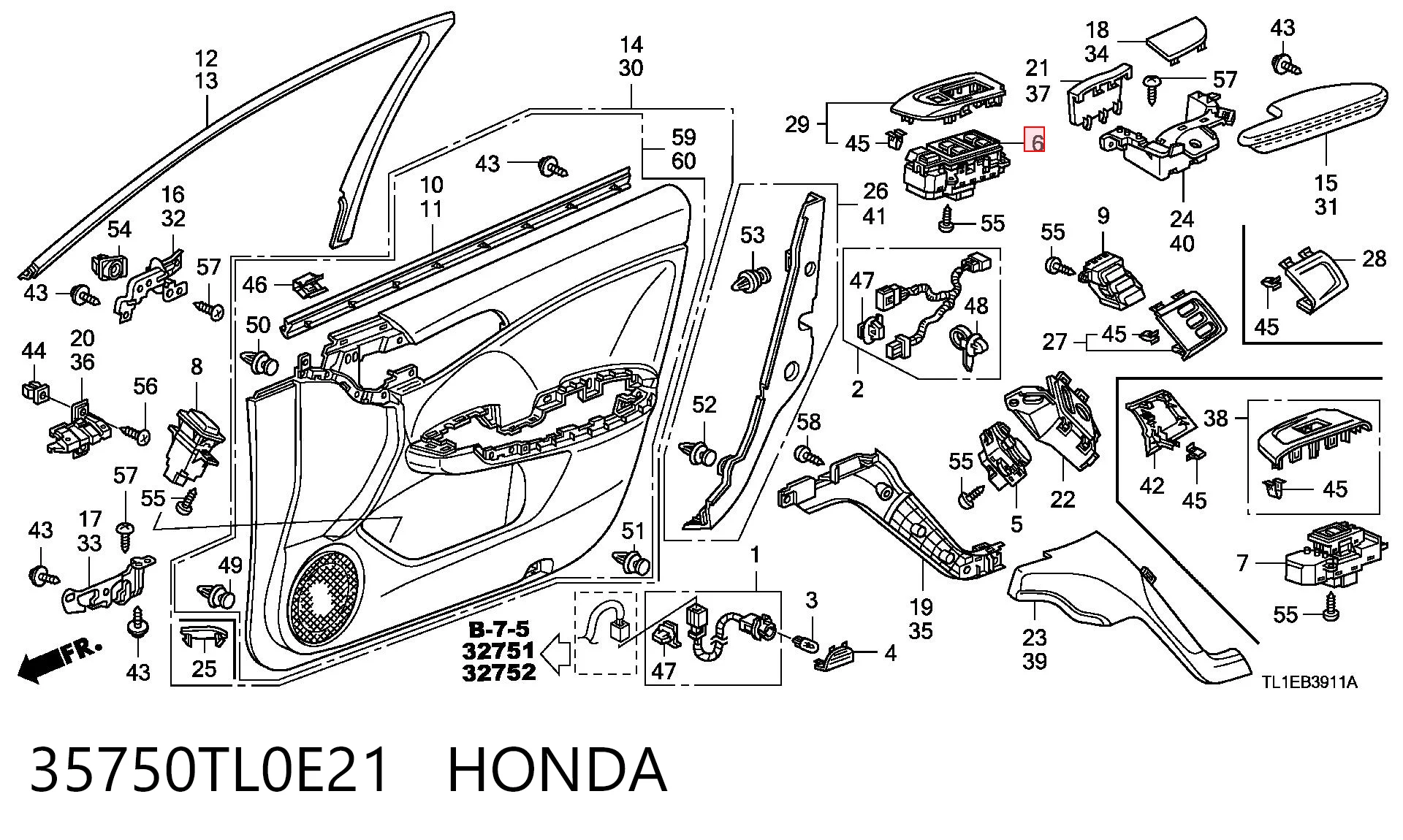 35750TL0E21 Honda 