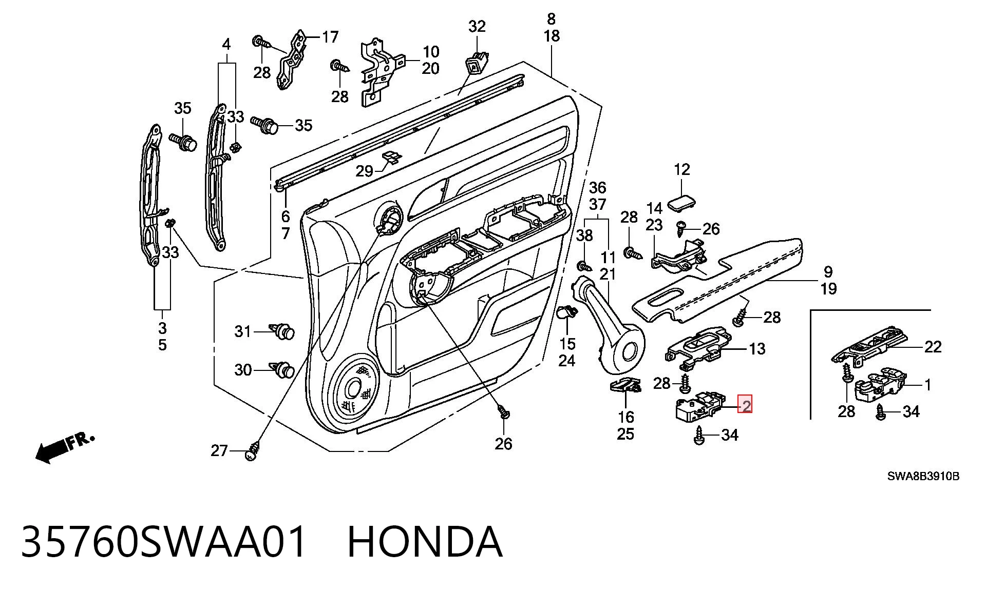 35760SWAA01 Honda 