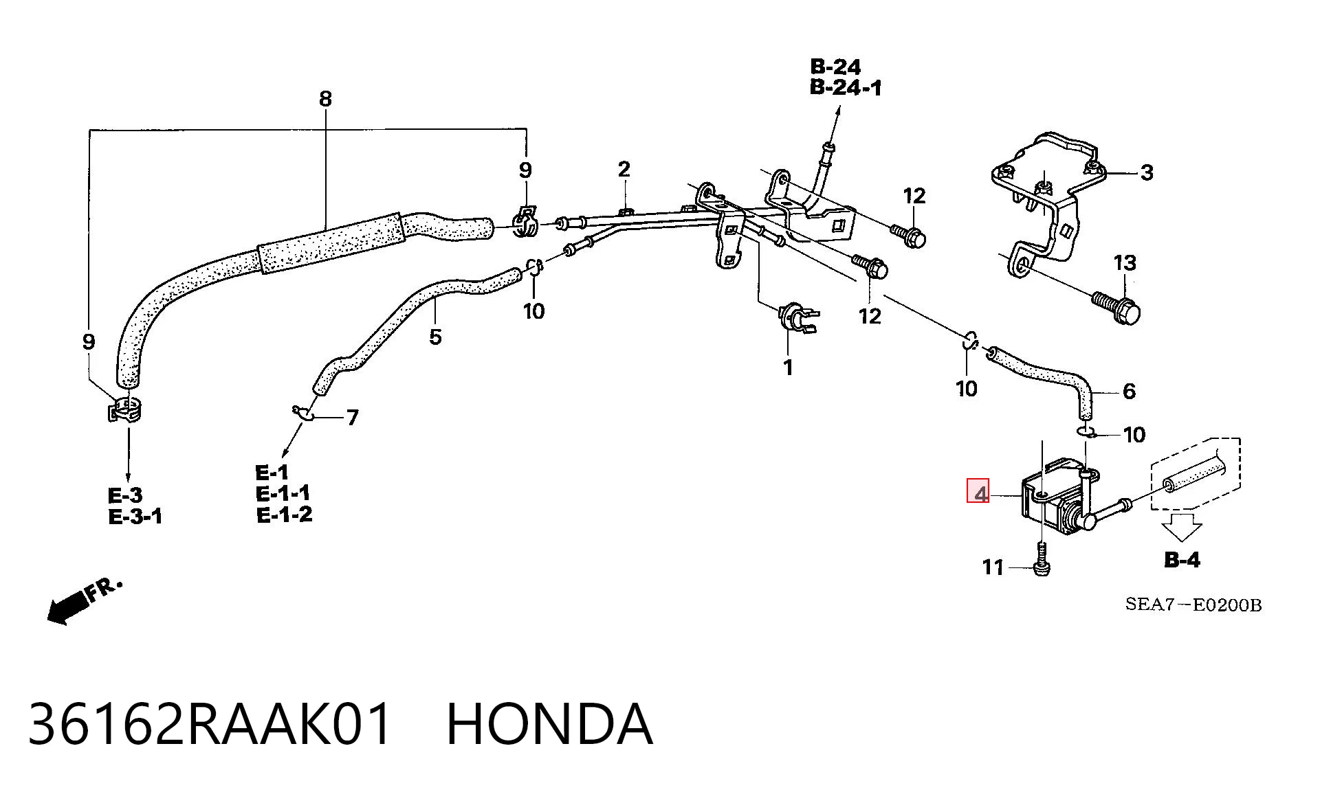 36162RAAK01 Honda 