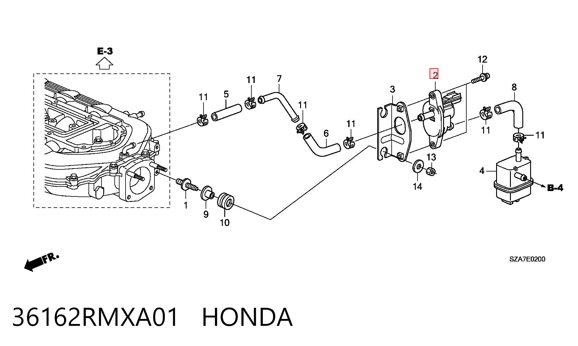 36162RMXA01 Honda Клапан вентиляції газів паливного бака