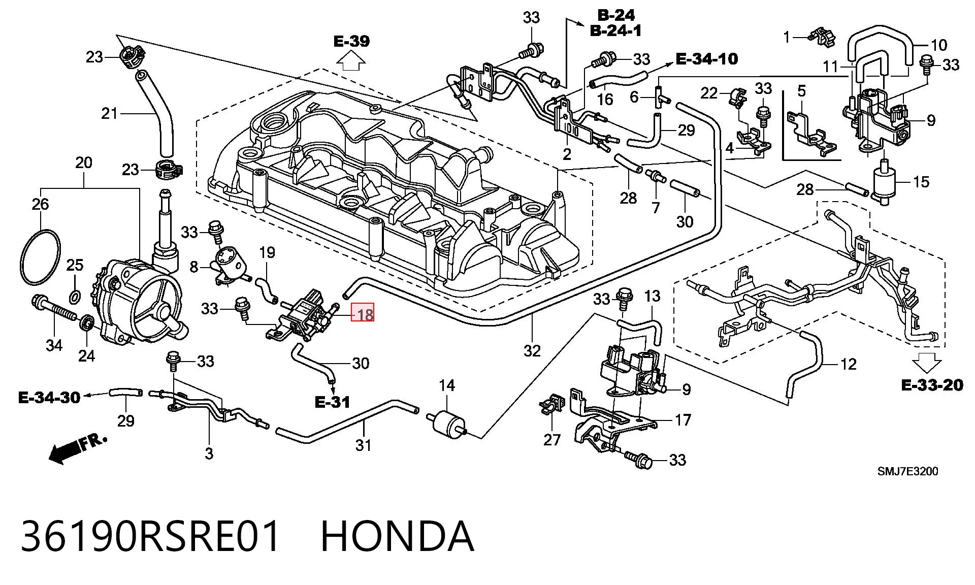 36190RSRE01 Honda 