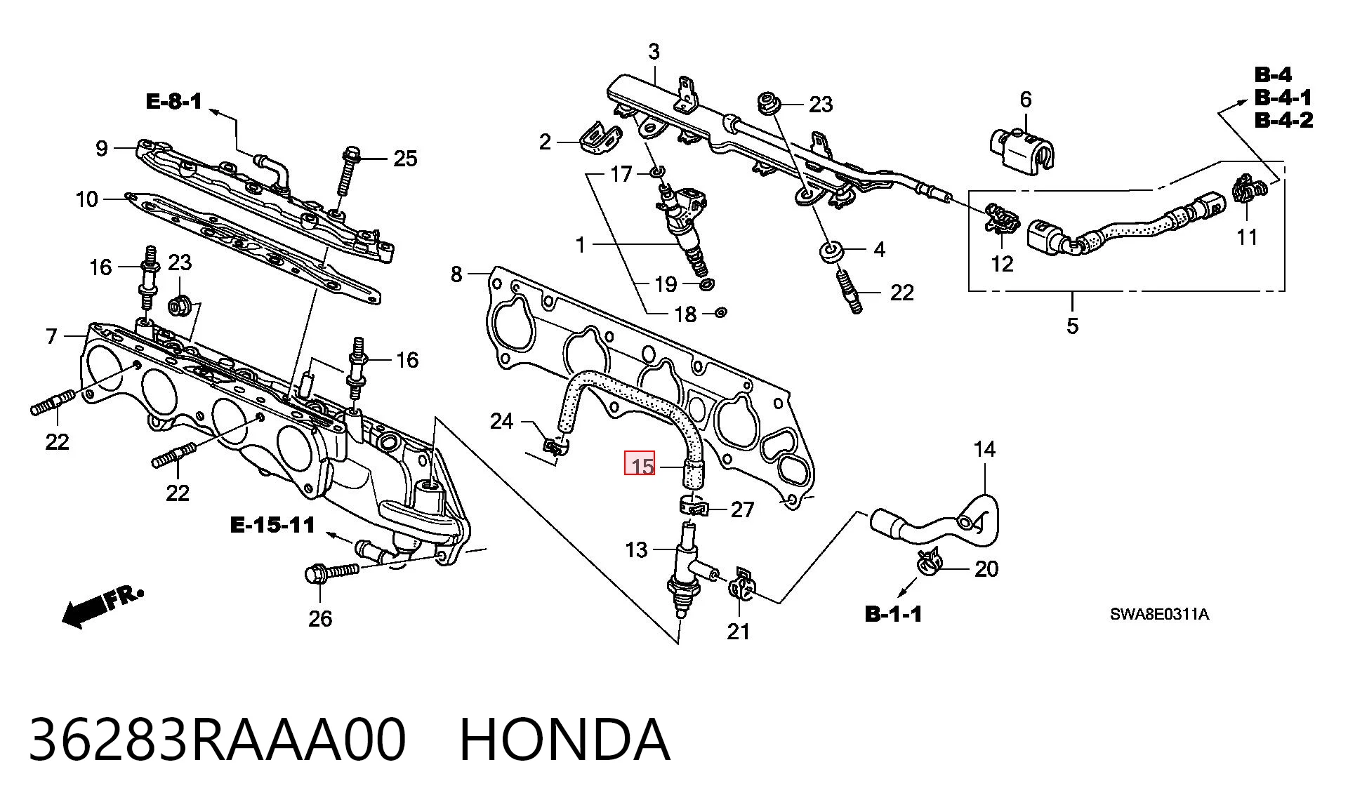 36283RAAA00 Honda 