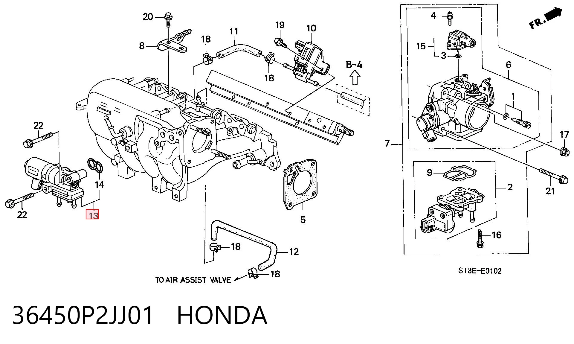 Купити Датчик холостого ходу Honda Civic VI EJ9, EK3/4