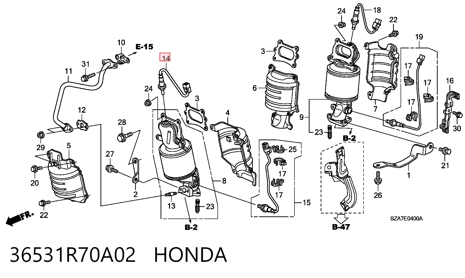 36531R70A02 Honda 
