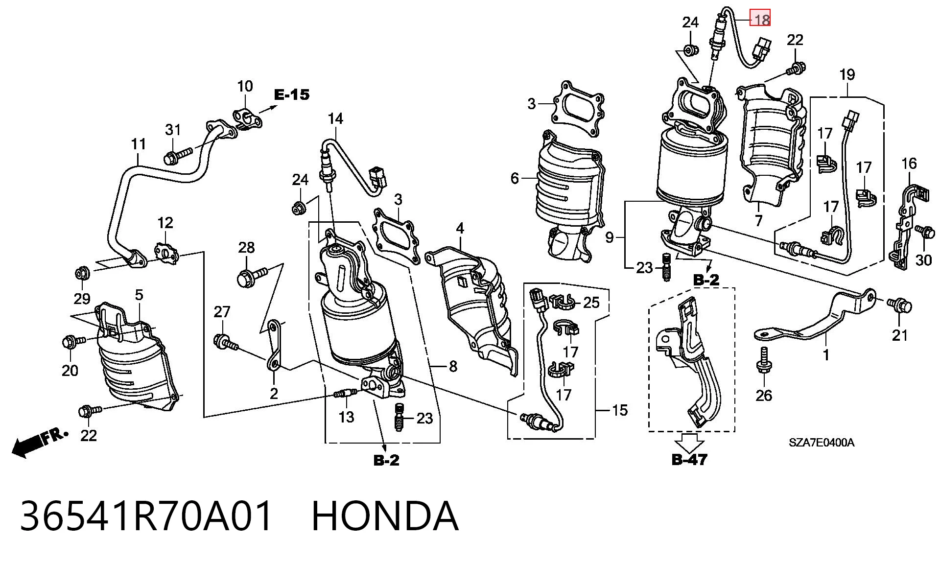 36541R70A01 Honda 