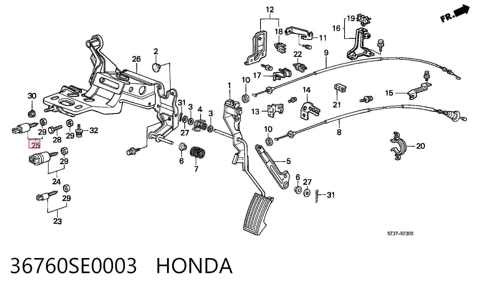 36760SE0003 Honda 