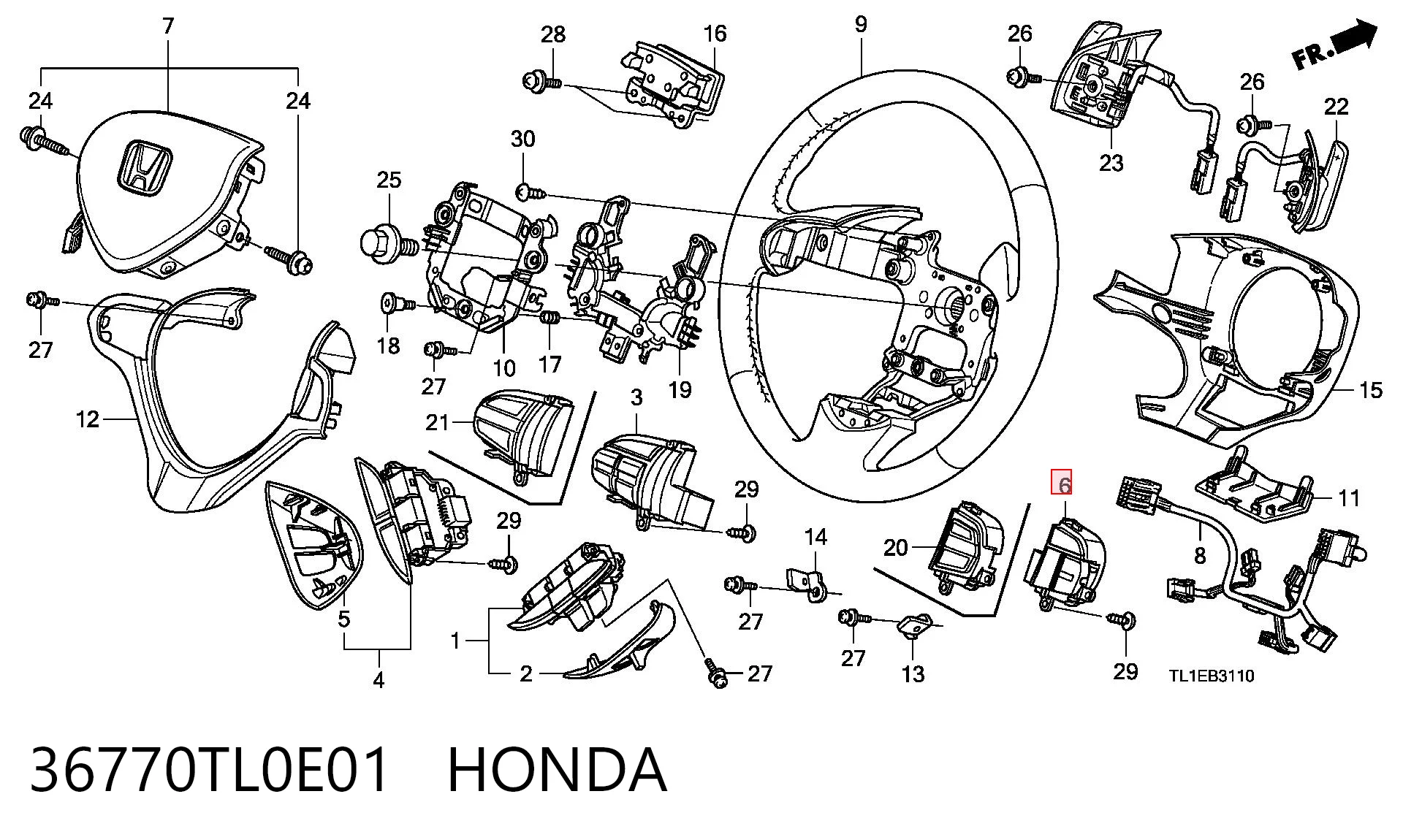 36770TL0E01 Honda 