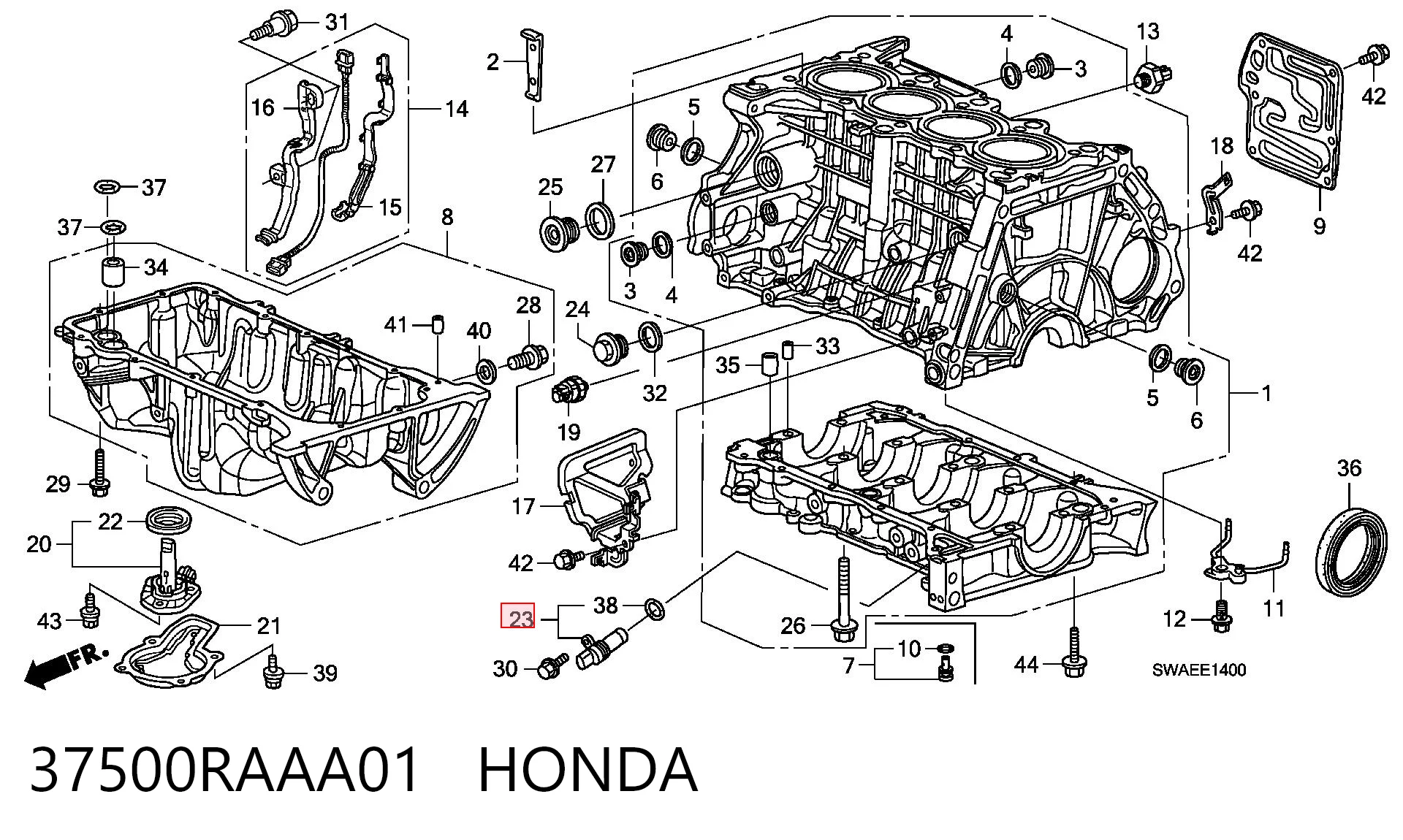 37500RAAA01 Honda ДПКВ