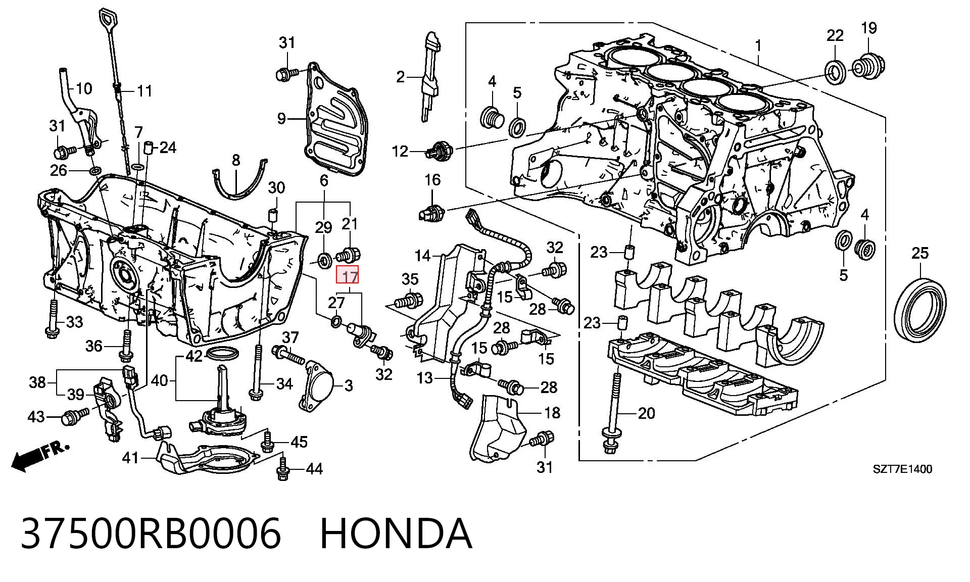 37500RB0006 Honda ДПКВ