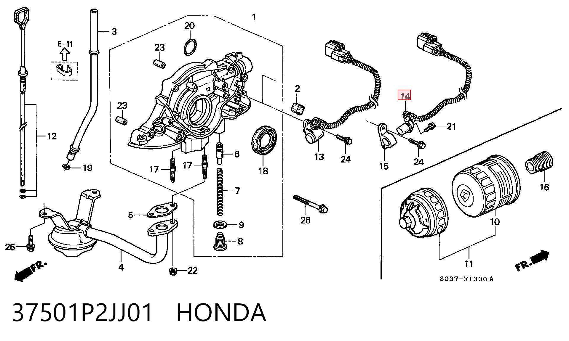 Купити Датчик колінвала Honda Civic VI EJ9, EK3/4