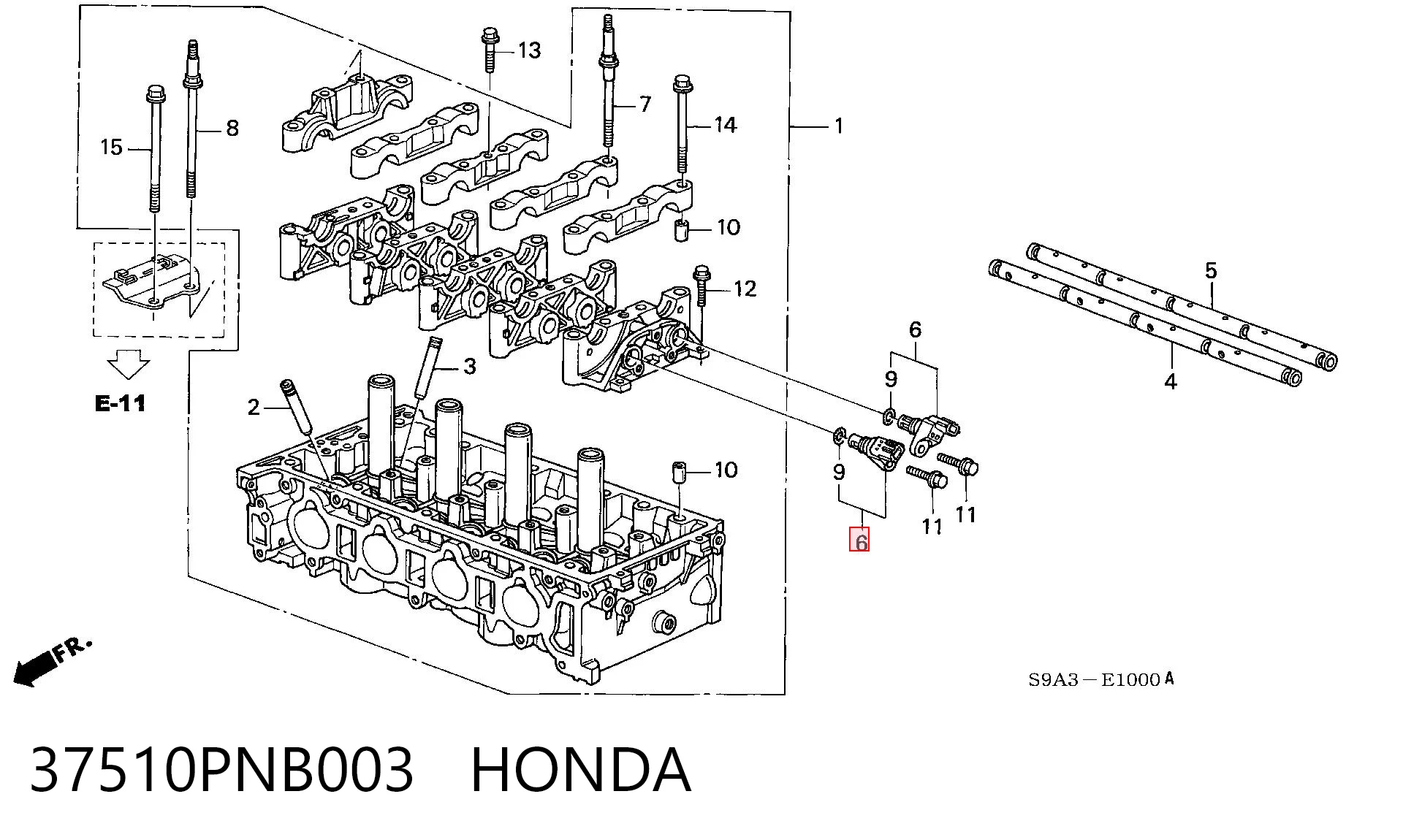 37510PNB003 Honda Датчик розподільного вала