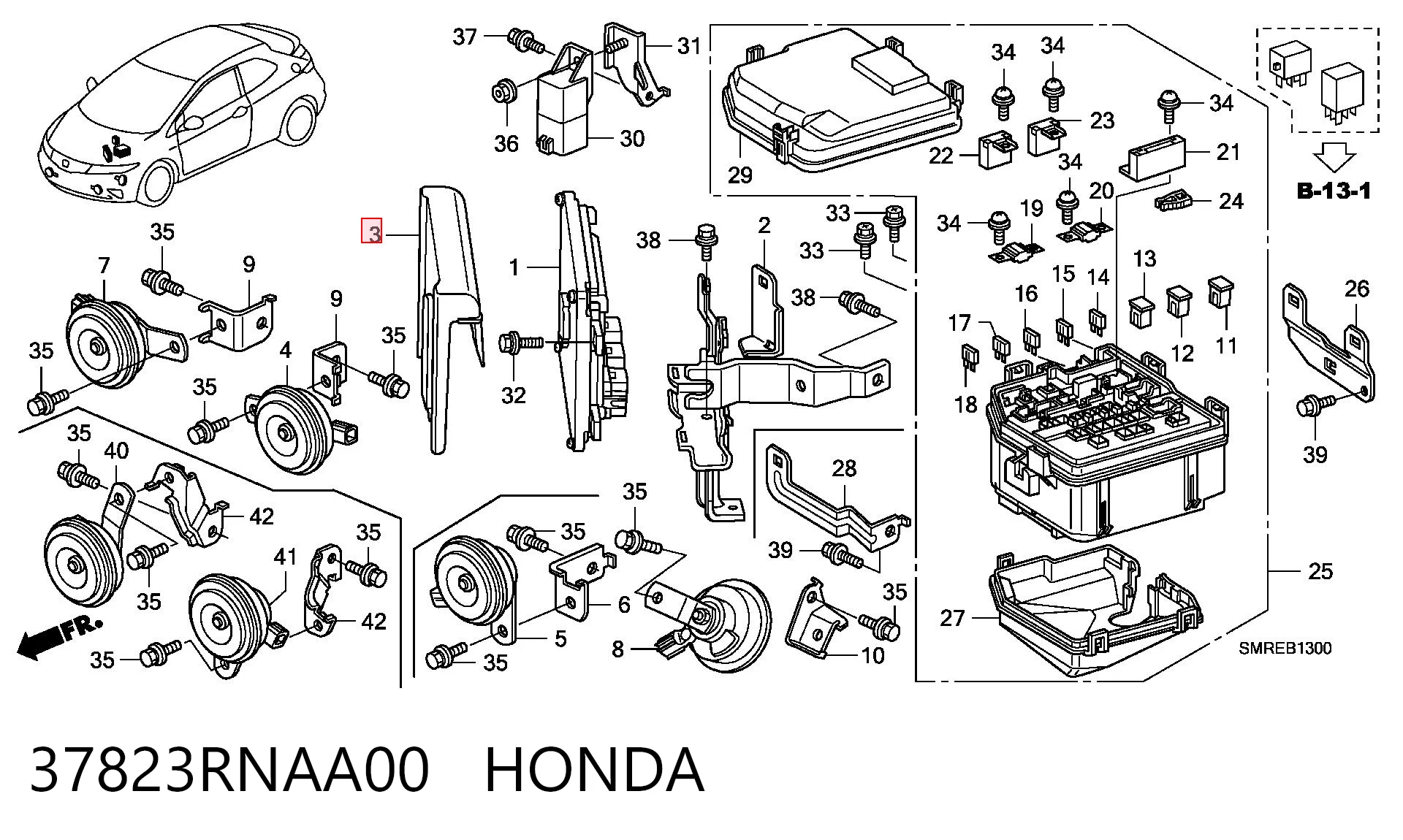 37823RNAA00 Honda 