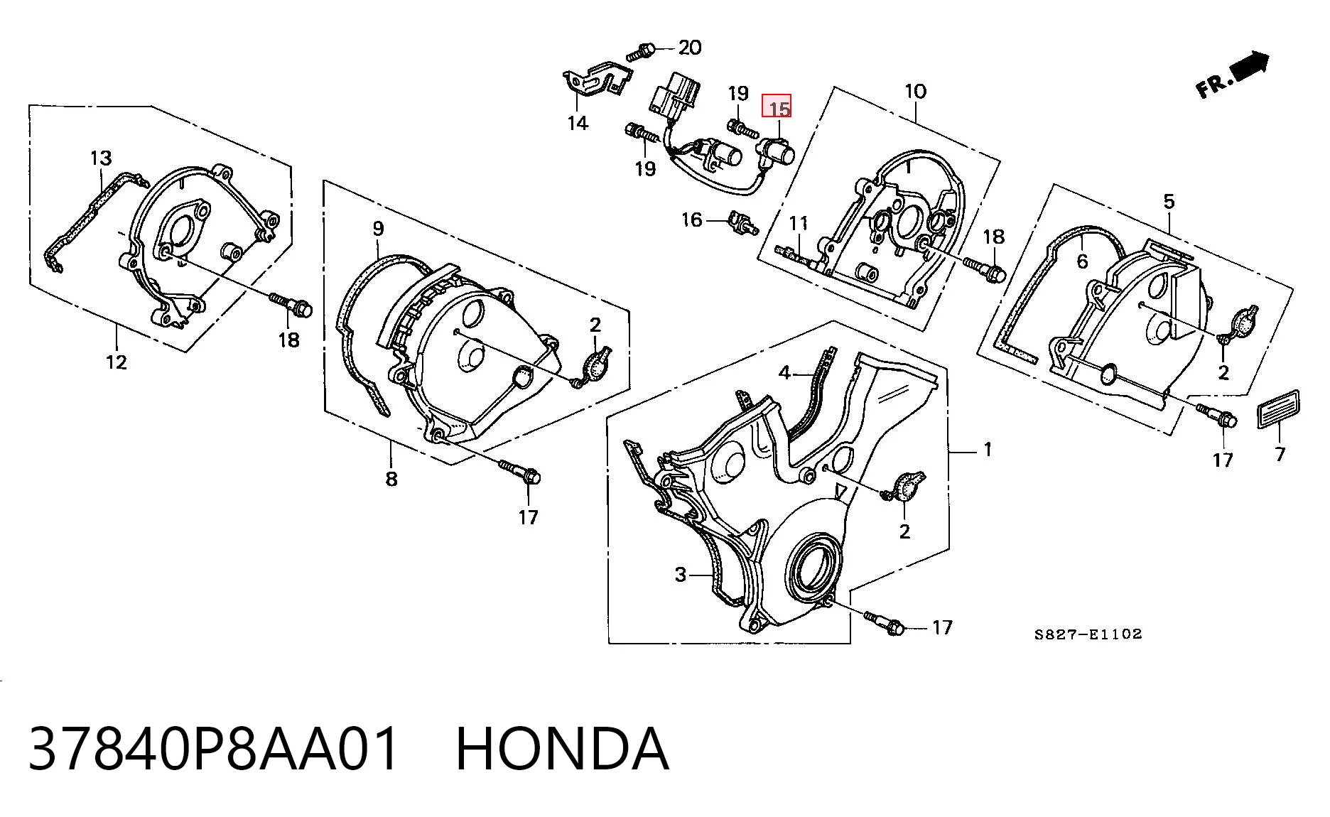 37840P8AA01 Honda 