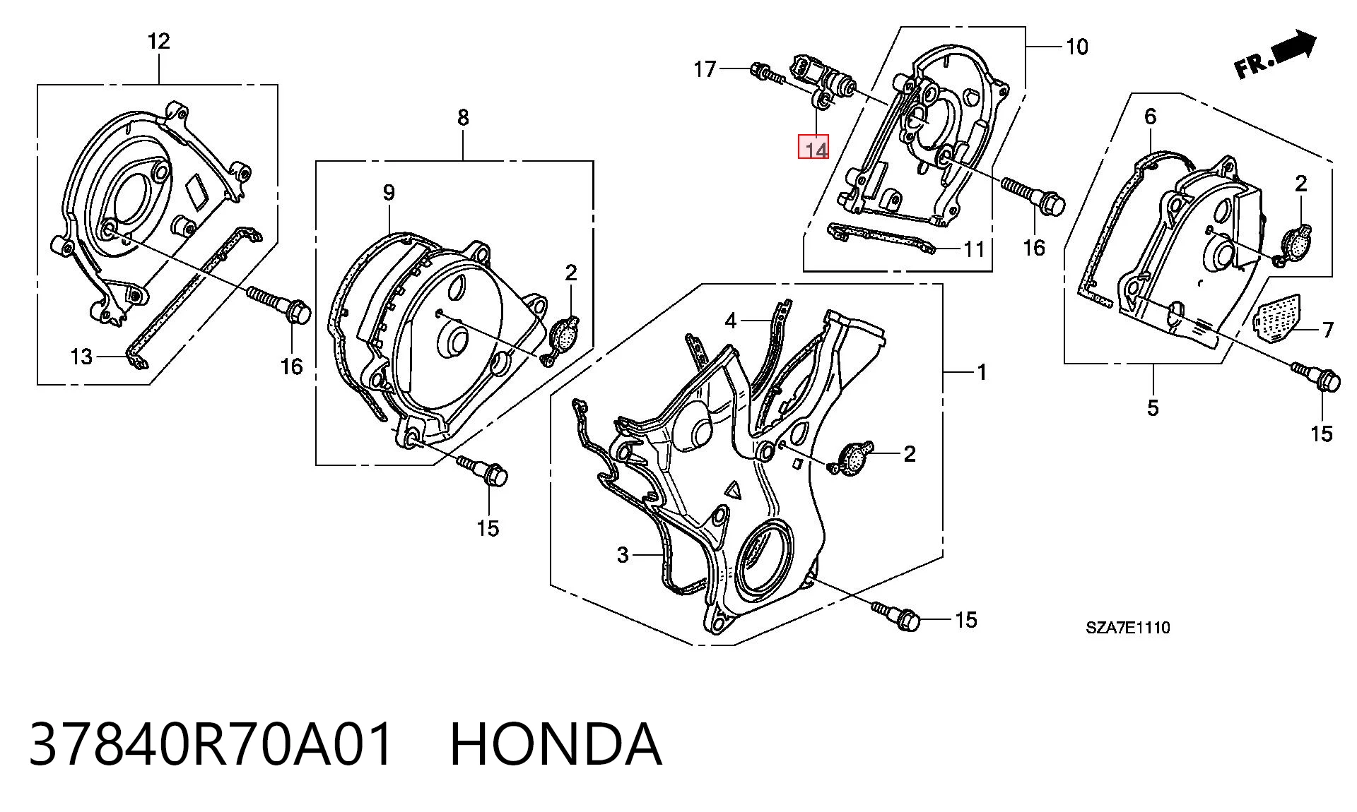 37840R70A01 Honda 