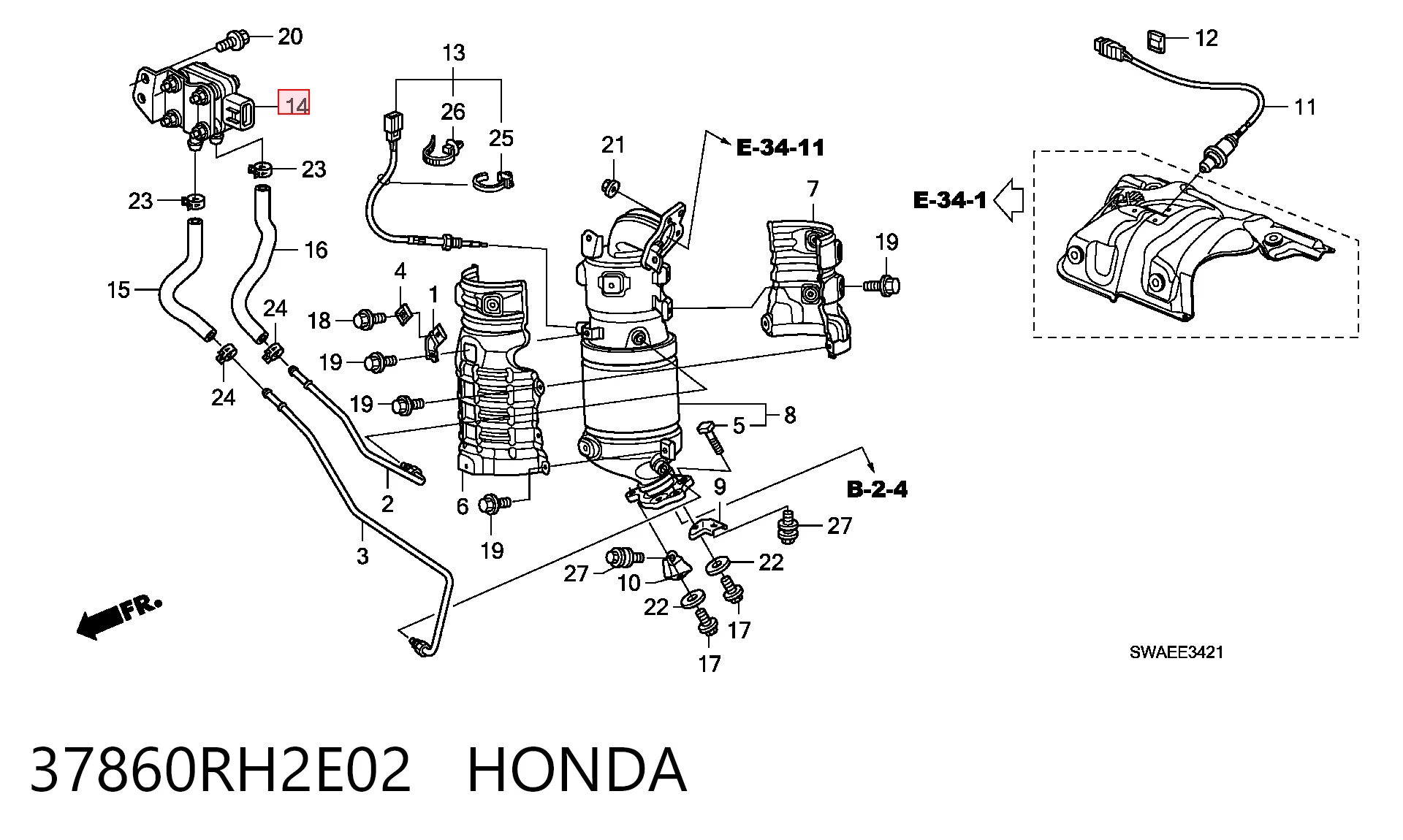 Купити 8981780930 Isuzu Датчик тиску вихлопних газів