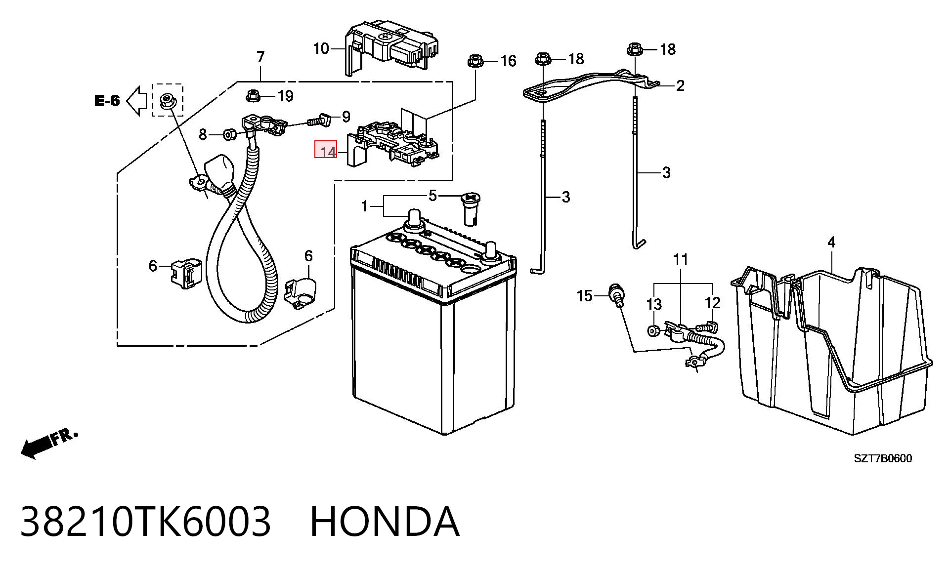 38210TK6003 Honda 