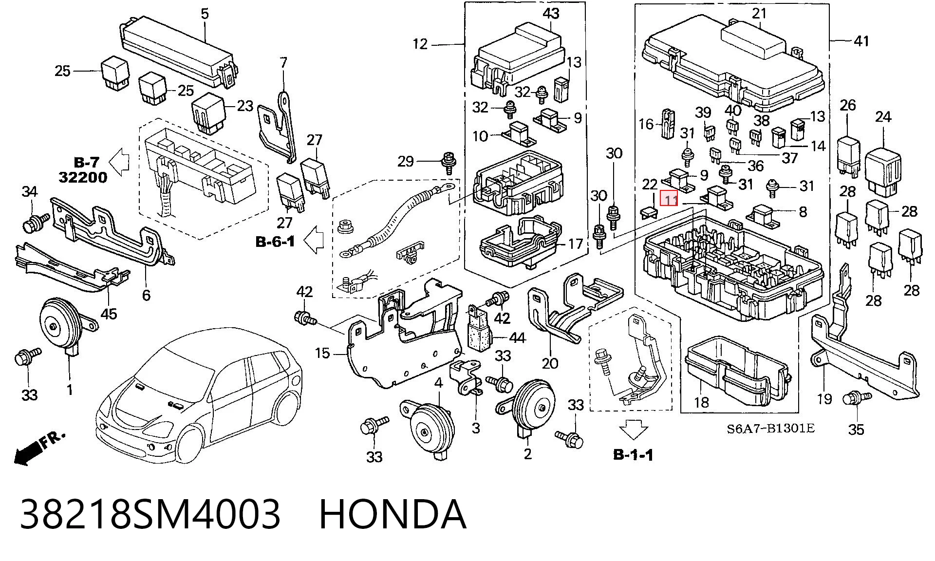 38218SM4003 Honda 