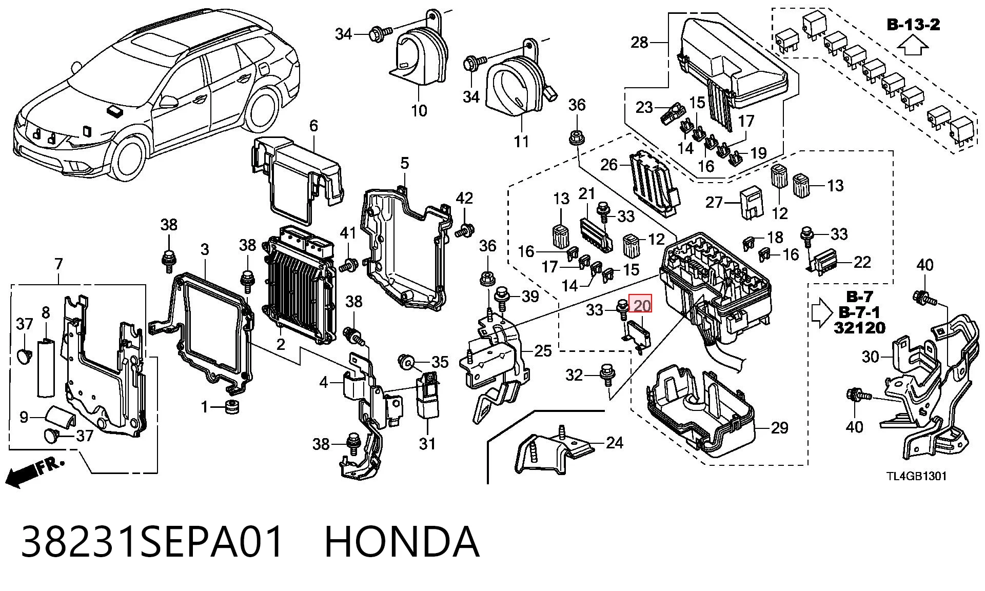38231SEPA01 Honda 