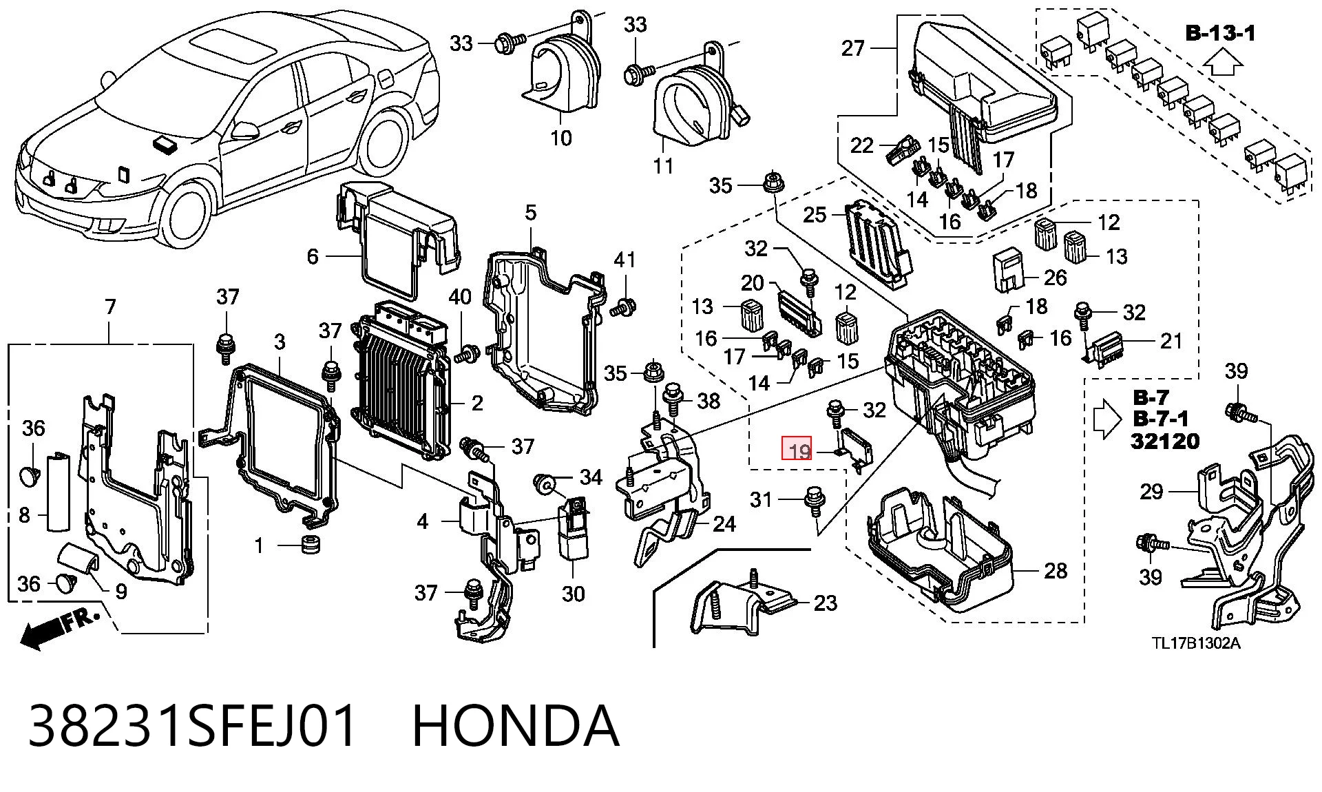 38231SFEJ01 Honda 