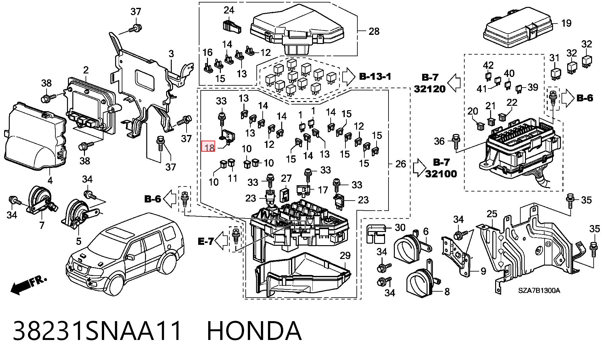 38231SNAA11 Honda 