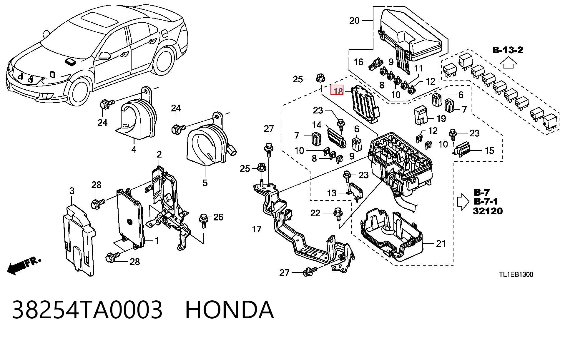 38254TA0003 Honda 