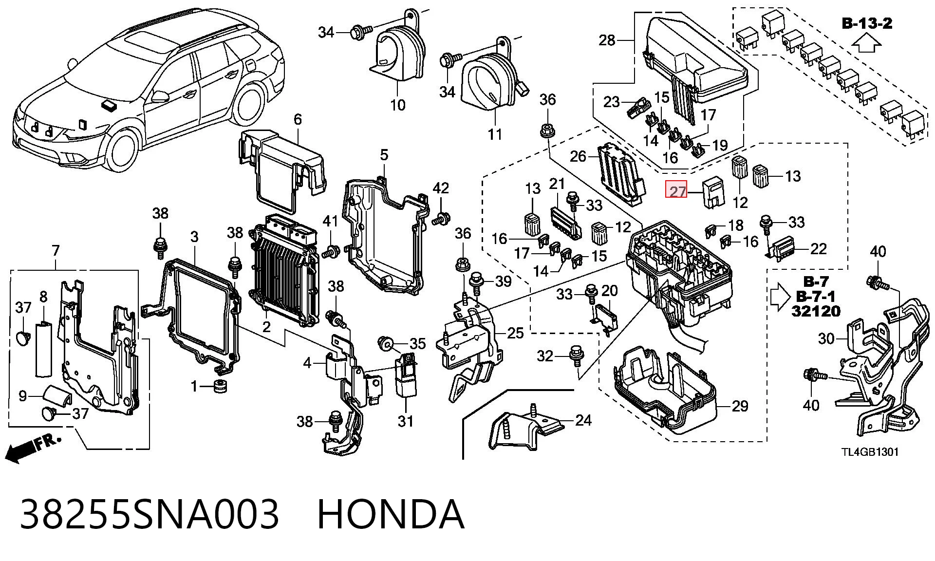 38255SNA003 Honda 