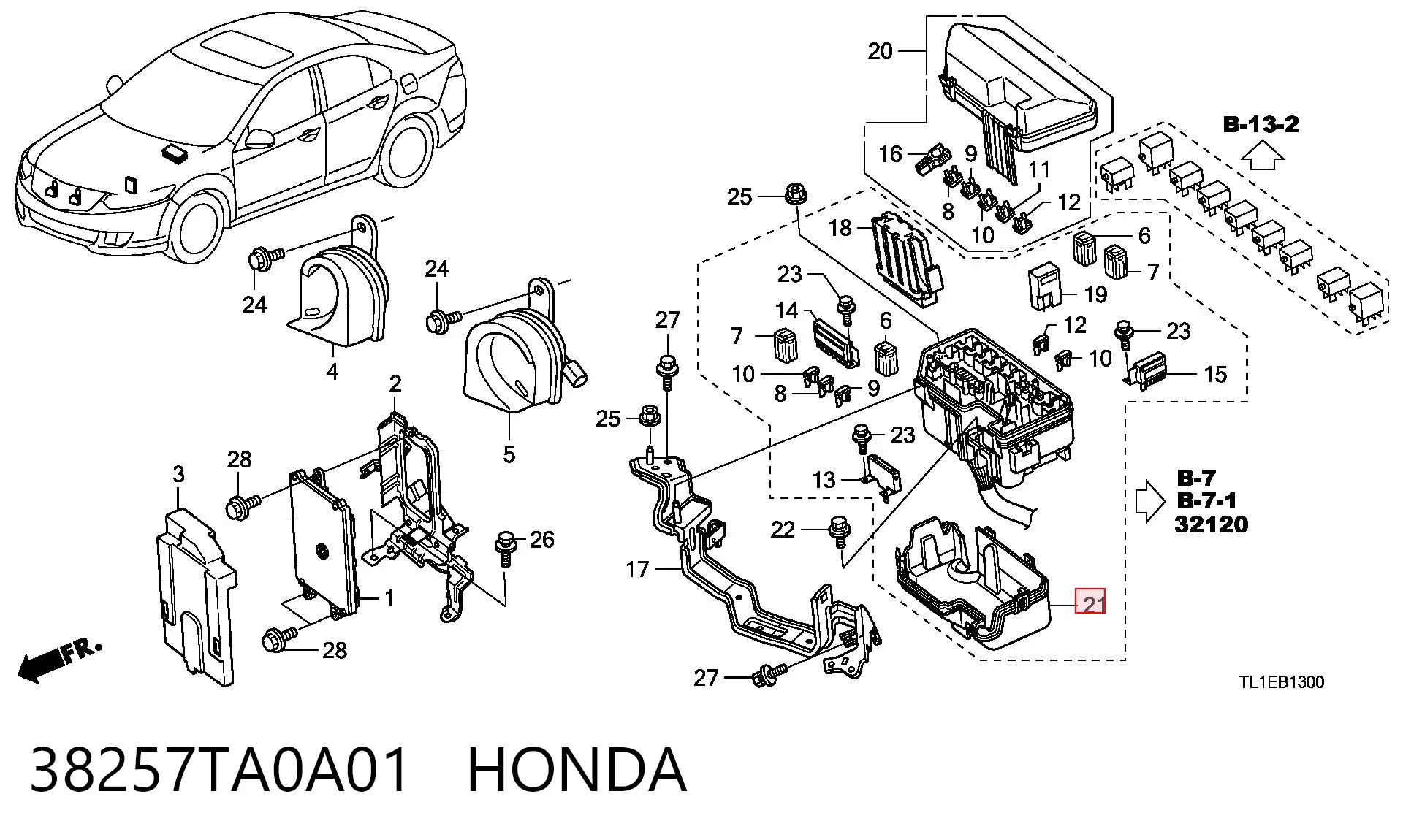 38257TA0A01 Honda 