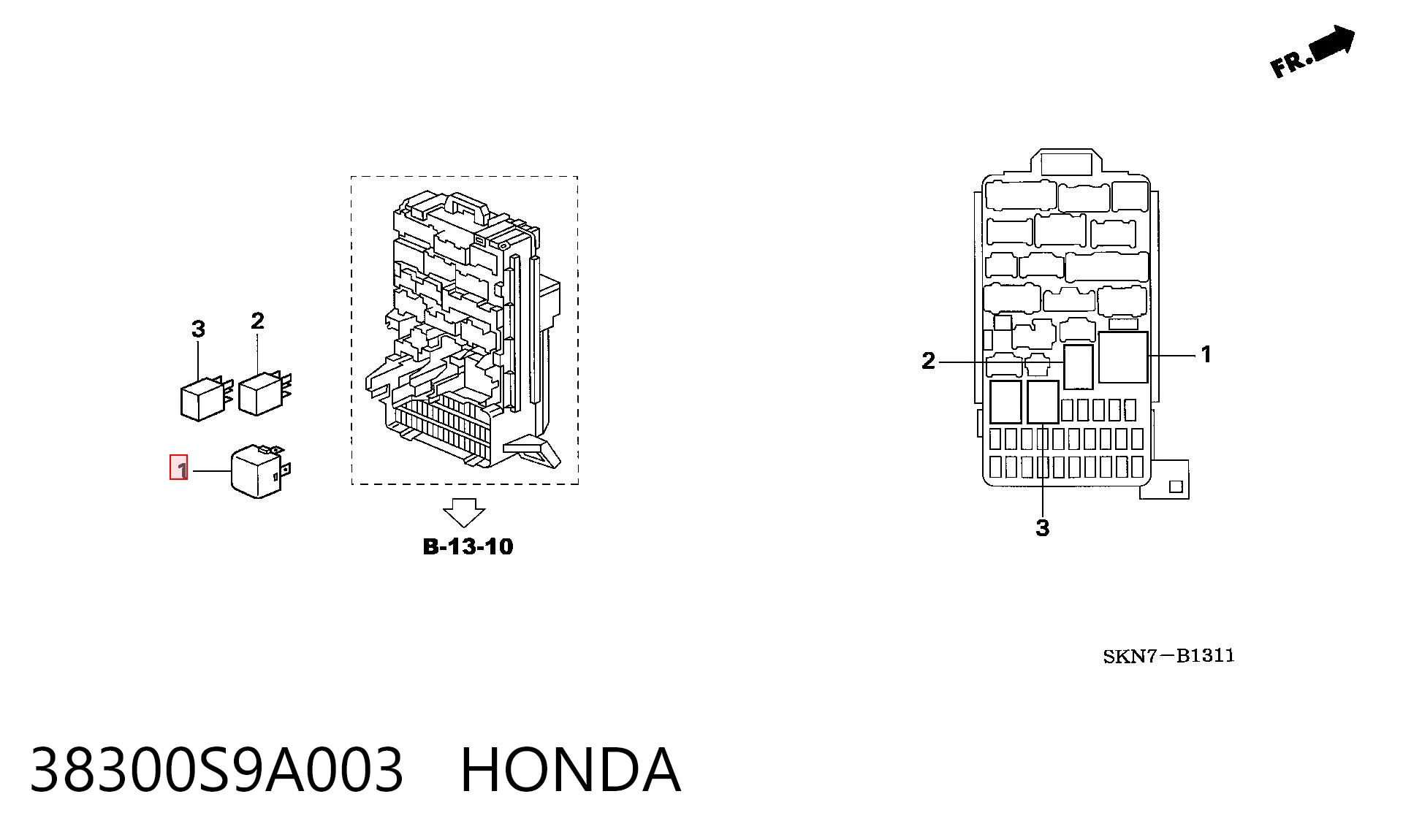38300S9A003 Honda 