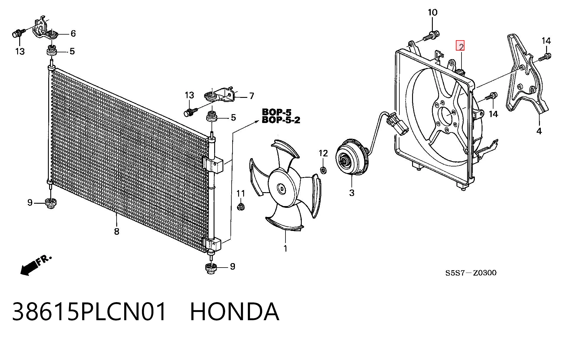 38615PLCN01 Honda